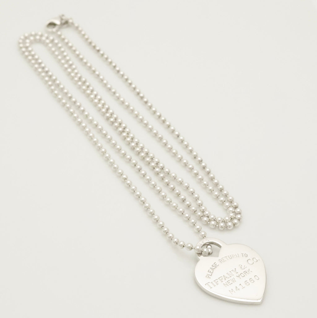 TIFFANY&Co. リターントゥ ティファニー ハート タグ ボール チェーン ネックレス AG925