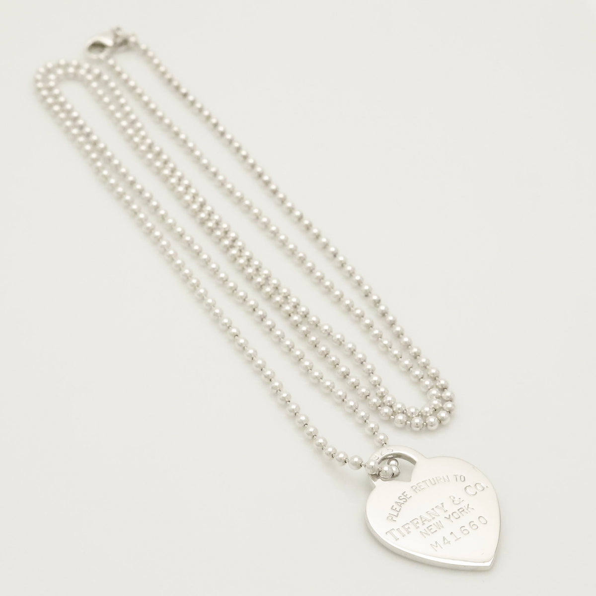 TIFFANY&Co. リターントゥ ティファニー ハート タグ ボール チェーン ネックレス AG925
