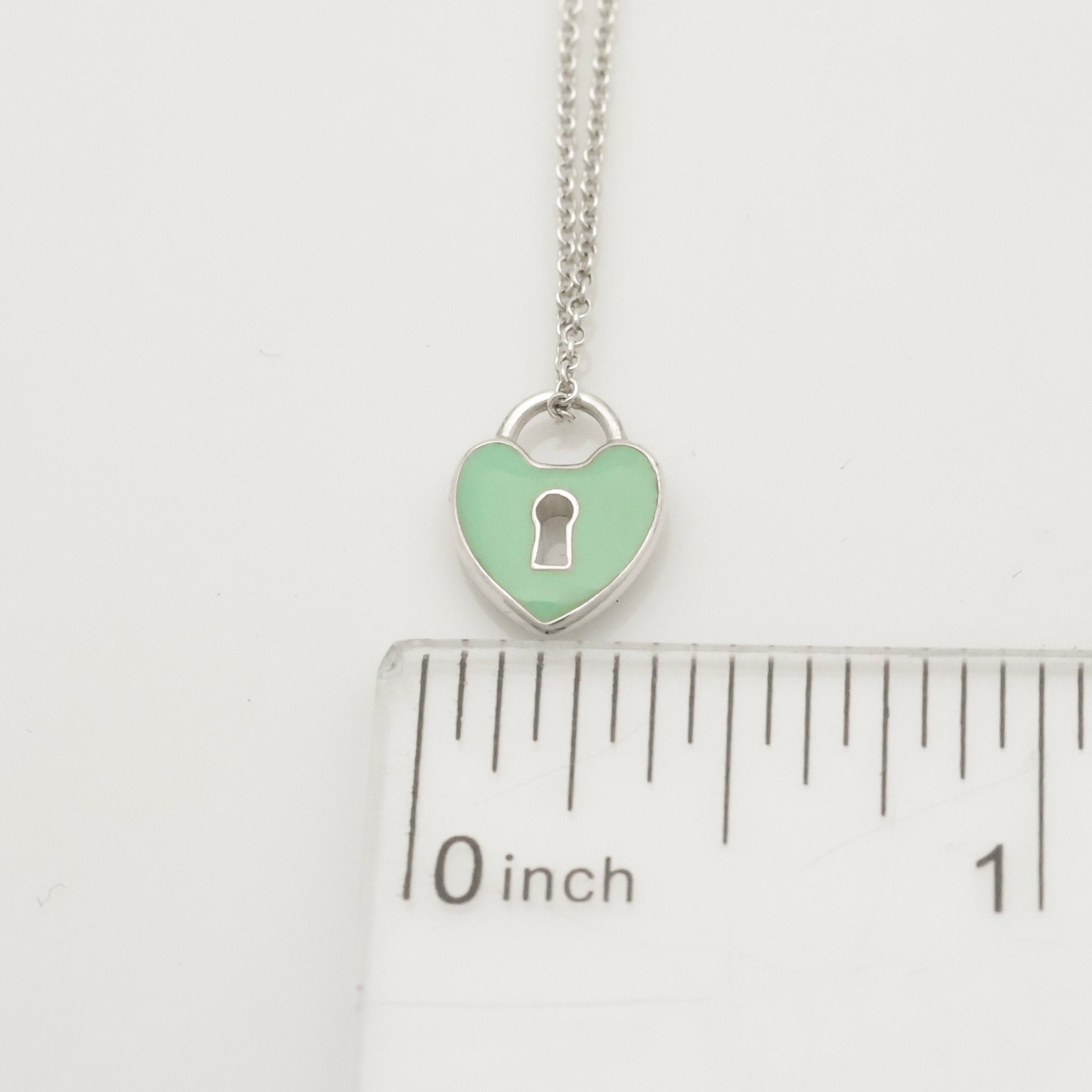 TIFFANY&Co. ハート ロック ブルーエナメル ネックレス AG925
