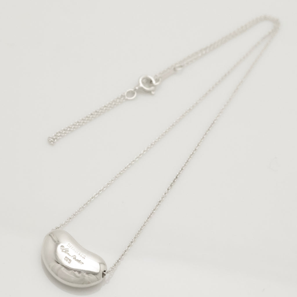  Tiffany & Co. Peretti Large  Bean Necklace  Sterling Silver 925 