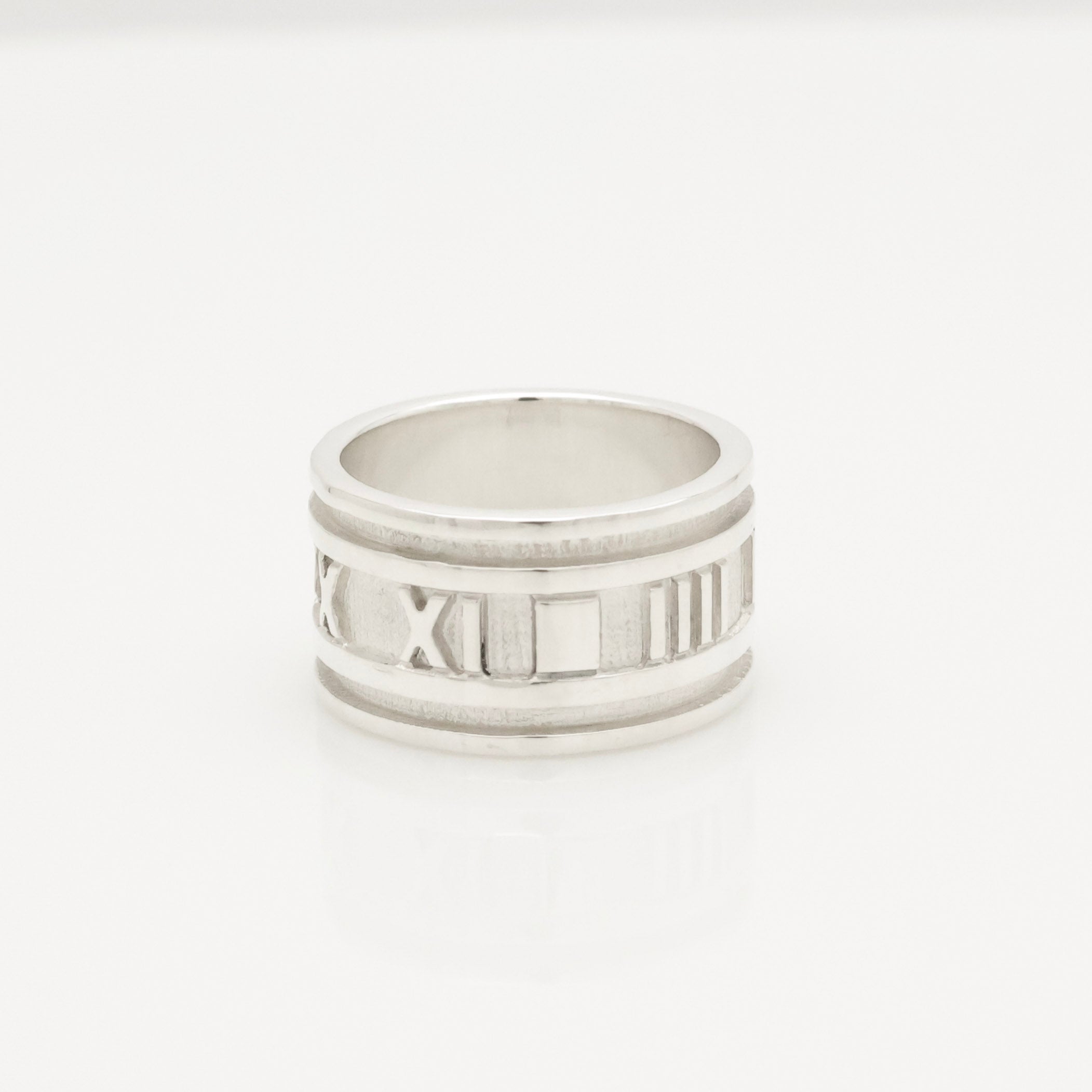 Tiffany & Co. Atlas Wide Ring Size 7-7.25 Sterling Silver 925