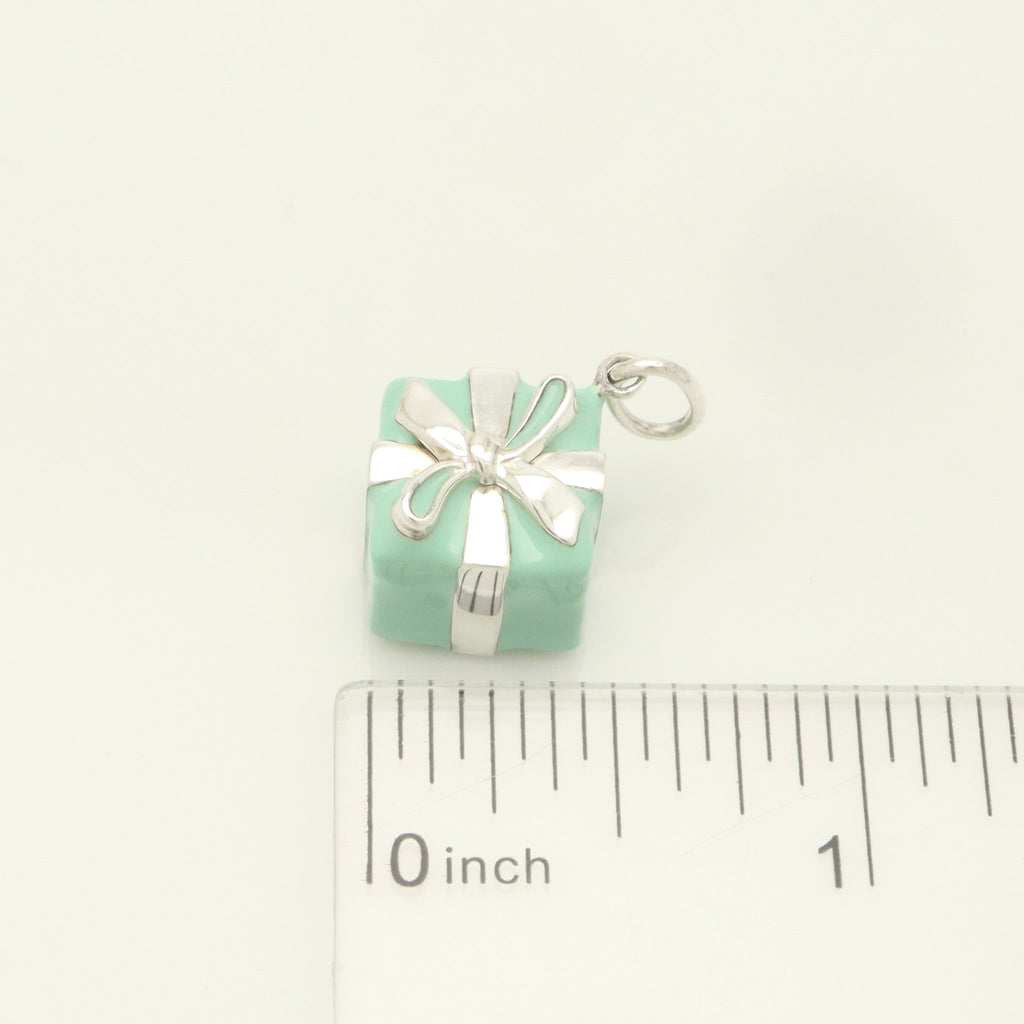TIFFANY&Co. ギフト ボックス ブルー エナメル チャーム AG925
