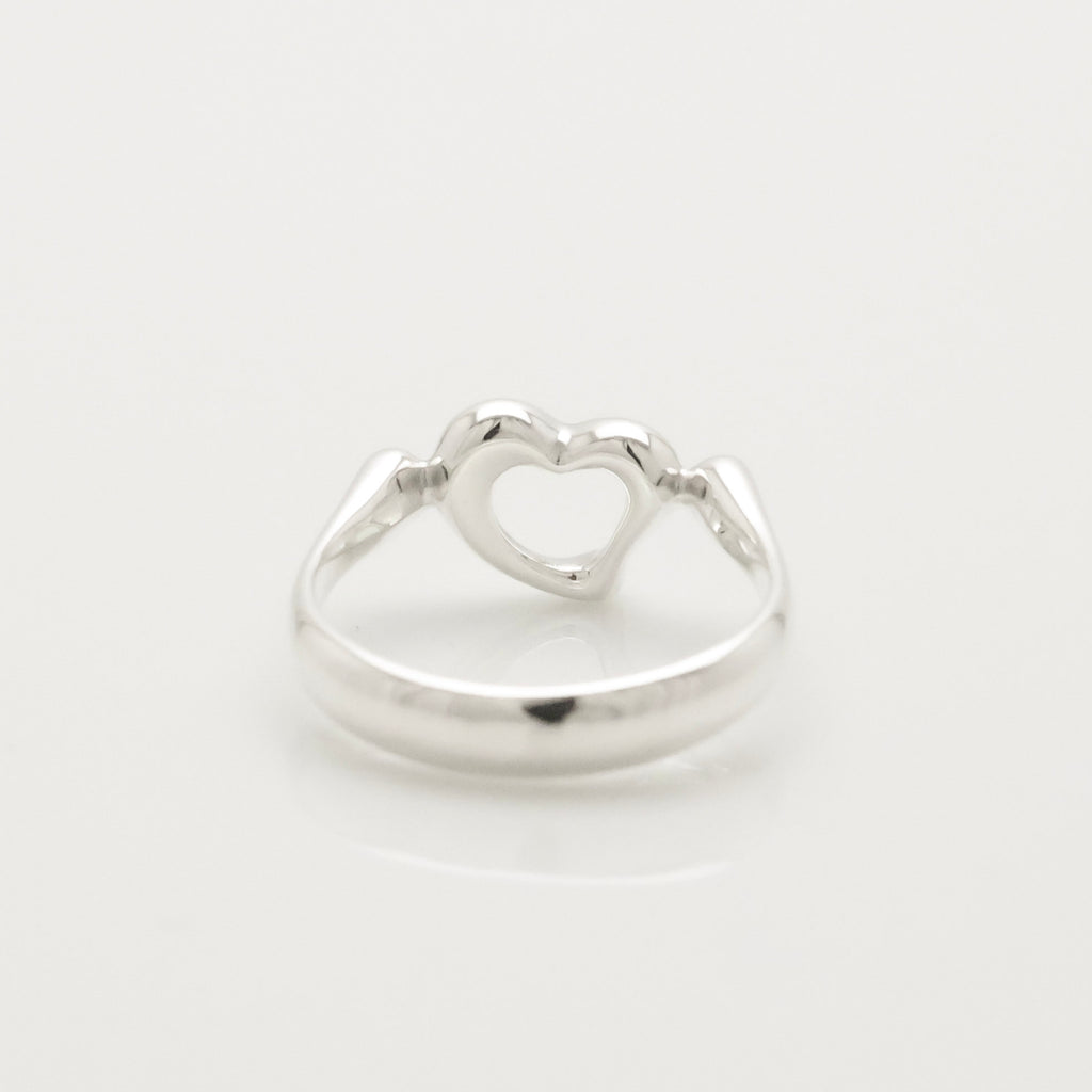 Tiffany & Co. Elsa Peretti Open Heart Ring Sterling Silver 925