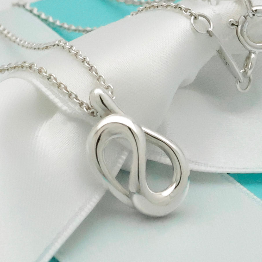 Tiffany & Co. Puff Heart Pendant Necklace Sterling Silver 925