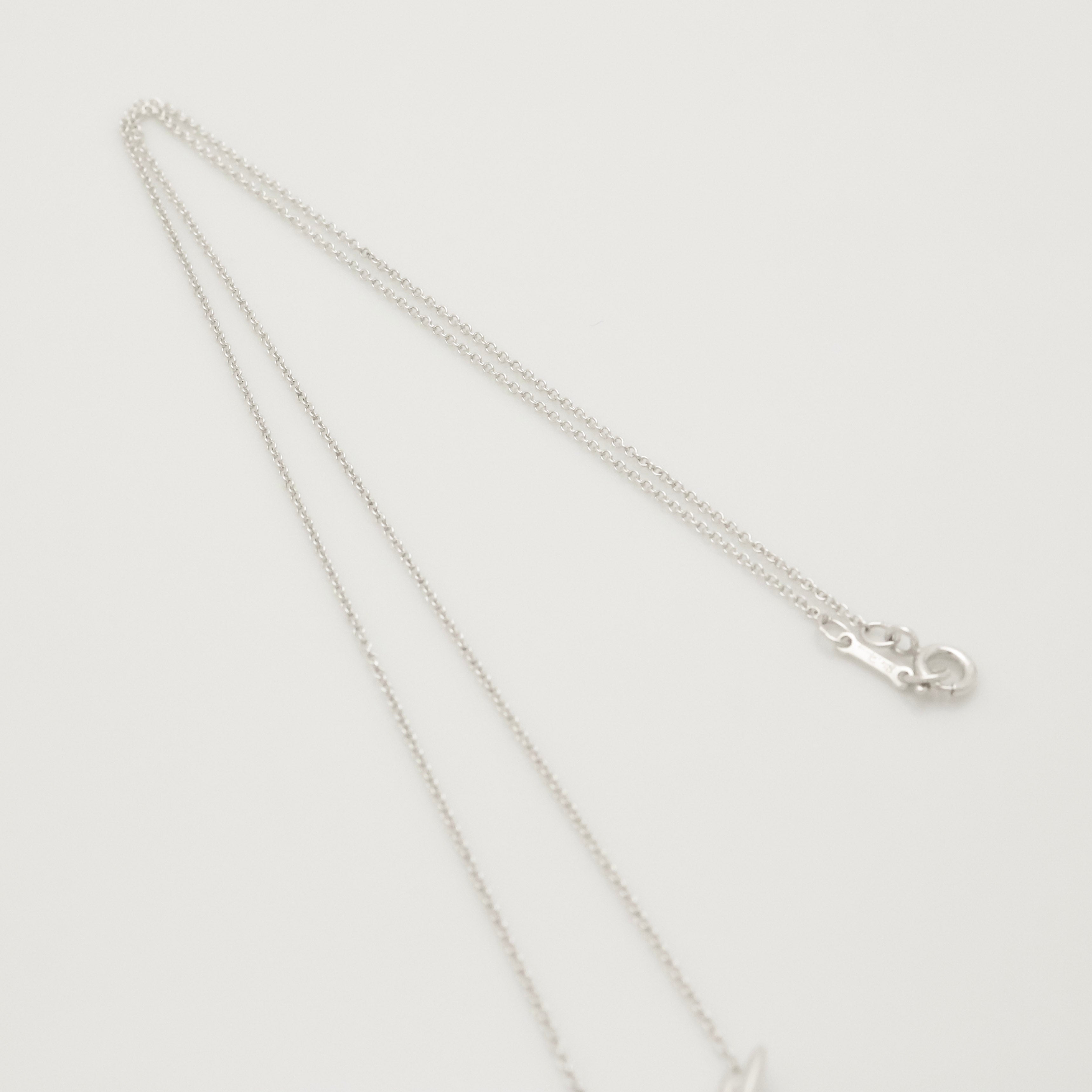 Tiffany & Co. Picasso Dove Bird Pendant Necklace Sterling Silver 925