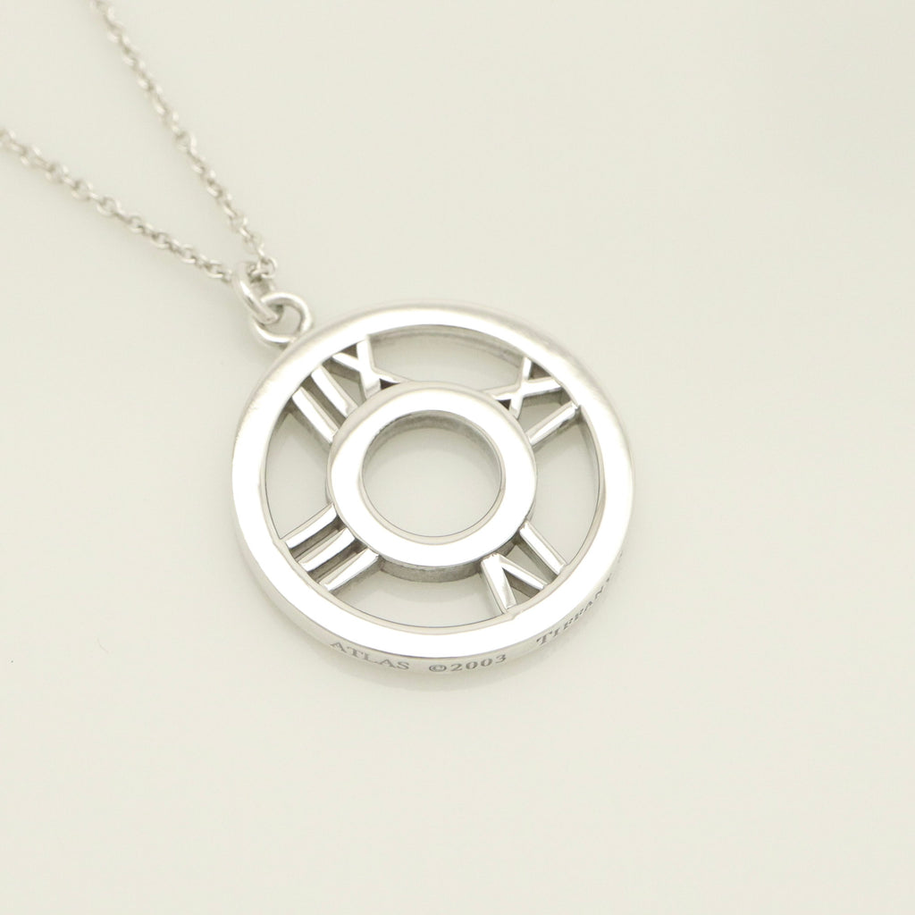  Tiffany & Co. Atlas Open Circle Necklace Sterling Silver 925