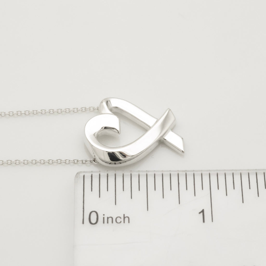 Tiffany & Co. Loving Heart Pendant Necklace Sterling Silver 925 