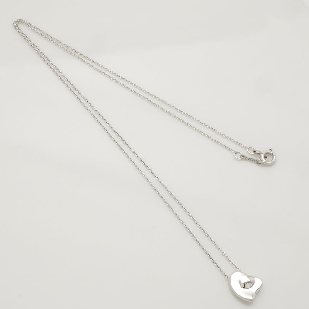  Tiffany & Co. Full Heart Pendant Necklace Sterling Silver 925