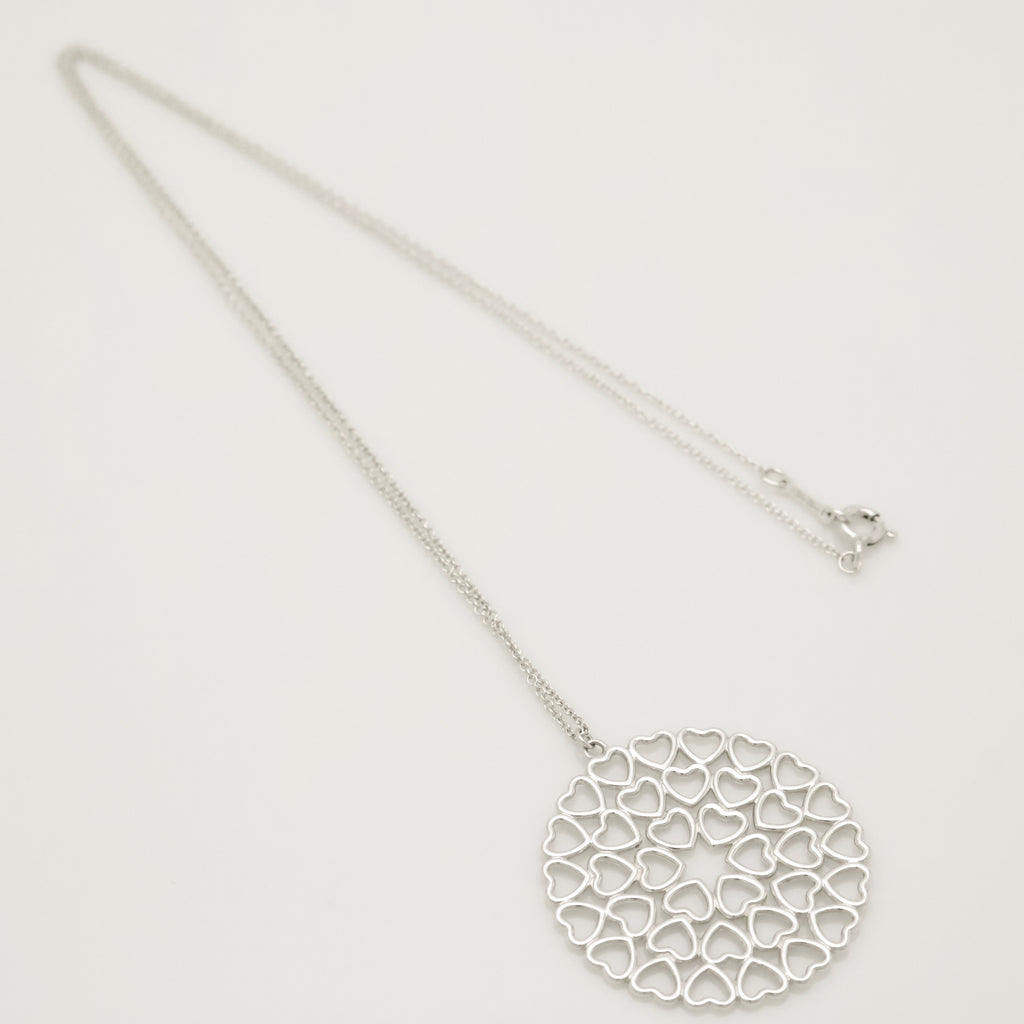 TIFFANY&Co. パロマピカソ クラウン オブ ハート メダリオン ネックレス AG925