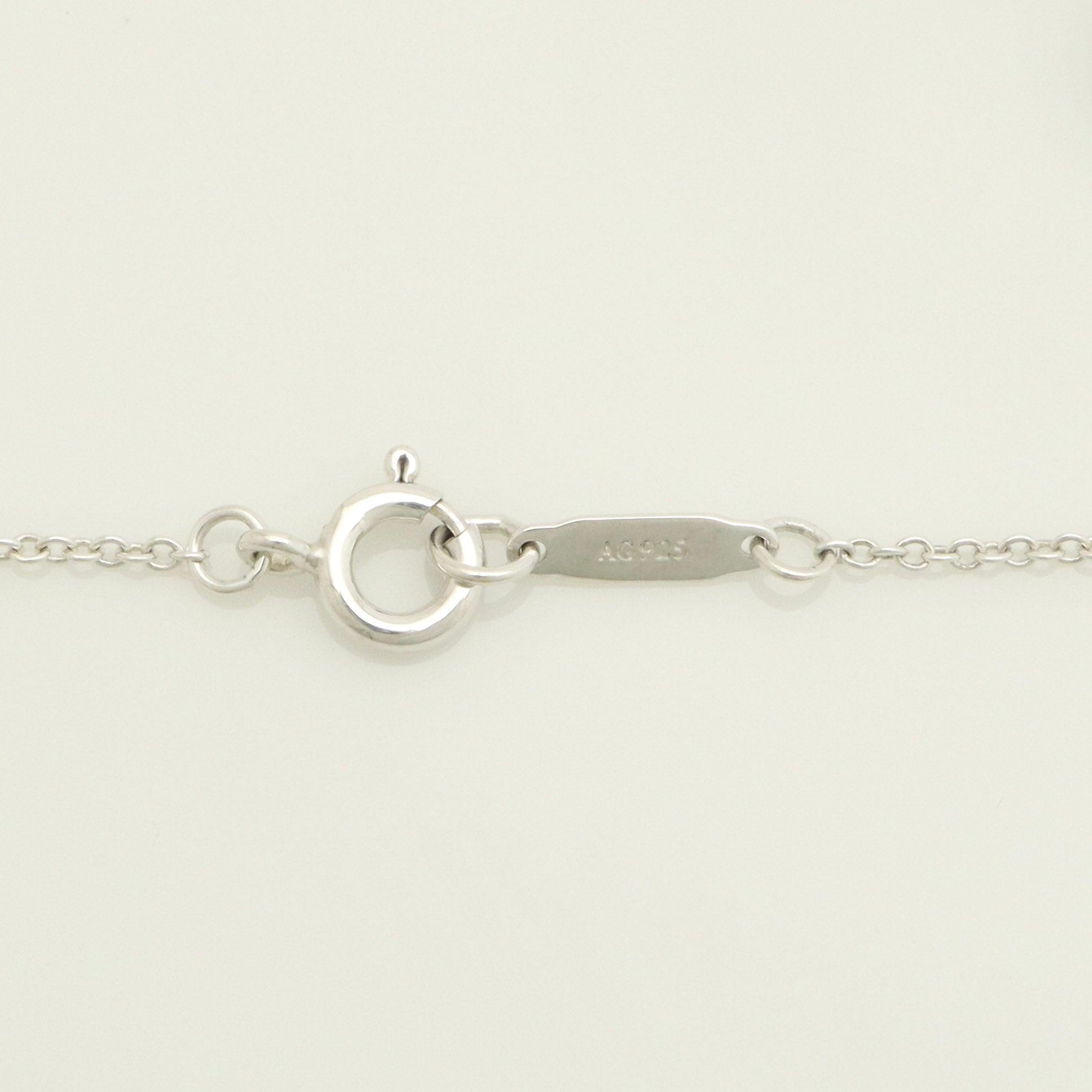 Tiffany & Co. Atlas Bar Roman Numeral Necklace Pendant Sterling Silver 925