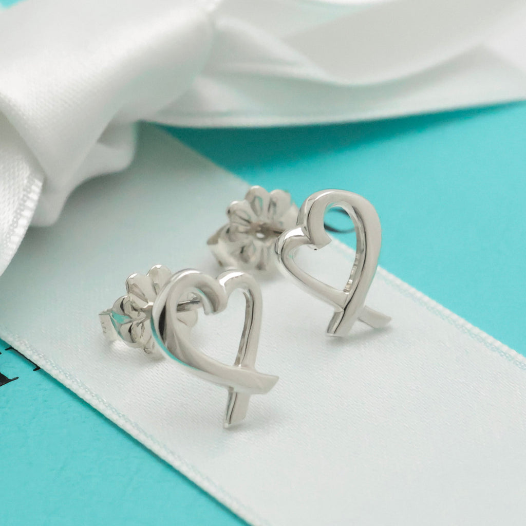 TIFFANY&Co. ラビングハート パロマピカソ スタッド ピアス AG925