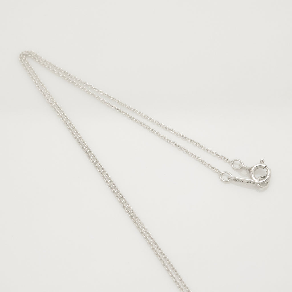 Tiffany & Co. Signature Cross Pendant Necklace Sterling Silver 925 