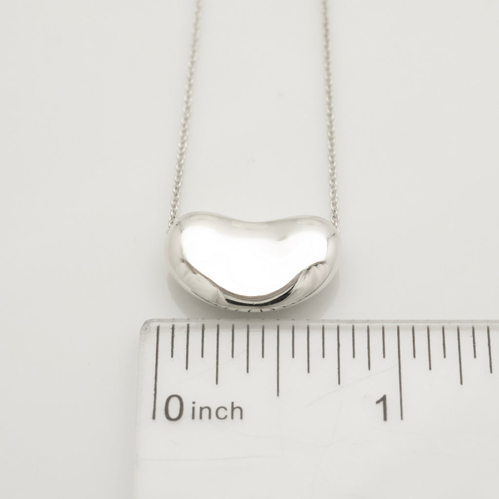  Tiffany & Co. Peretti Large Bean Necklace Sterling Silver 925 