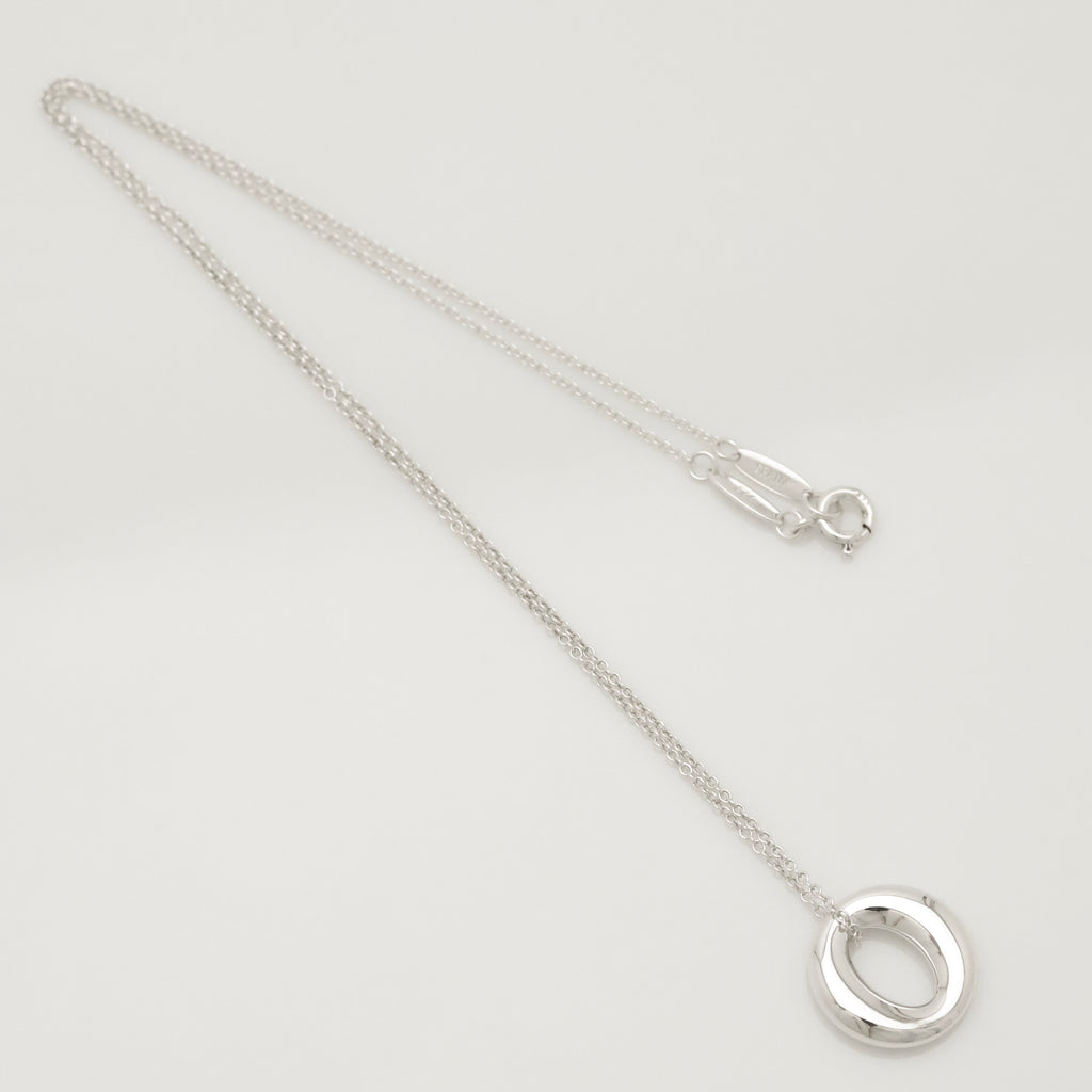 Tiffany & Co. Peretti Small Sevillana Necklace Sterling Silver 925