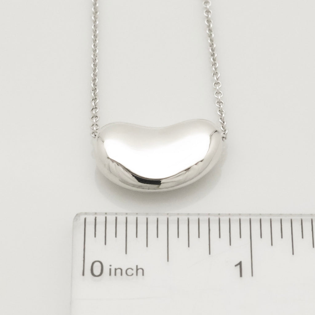  Tiffany & Co. Peretti Large  Bean Necklace  Sterling Silver 925 