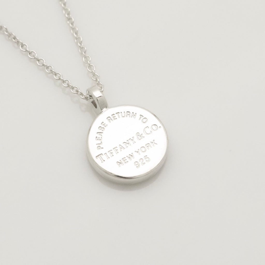 Tiffany & Co. Return to Round Necklace Sterling Silver 925 
