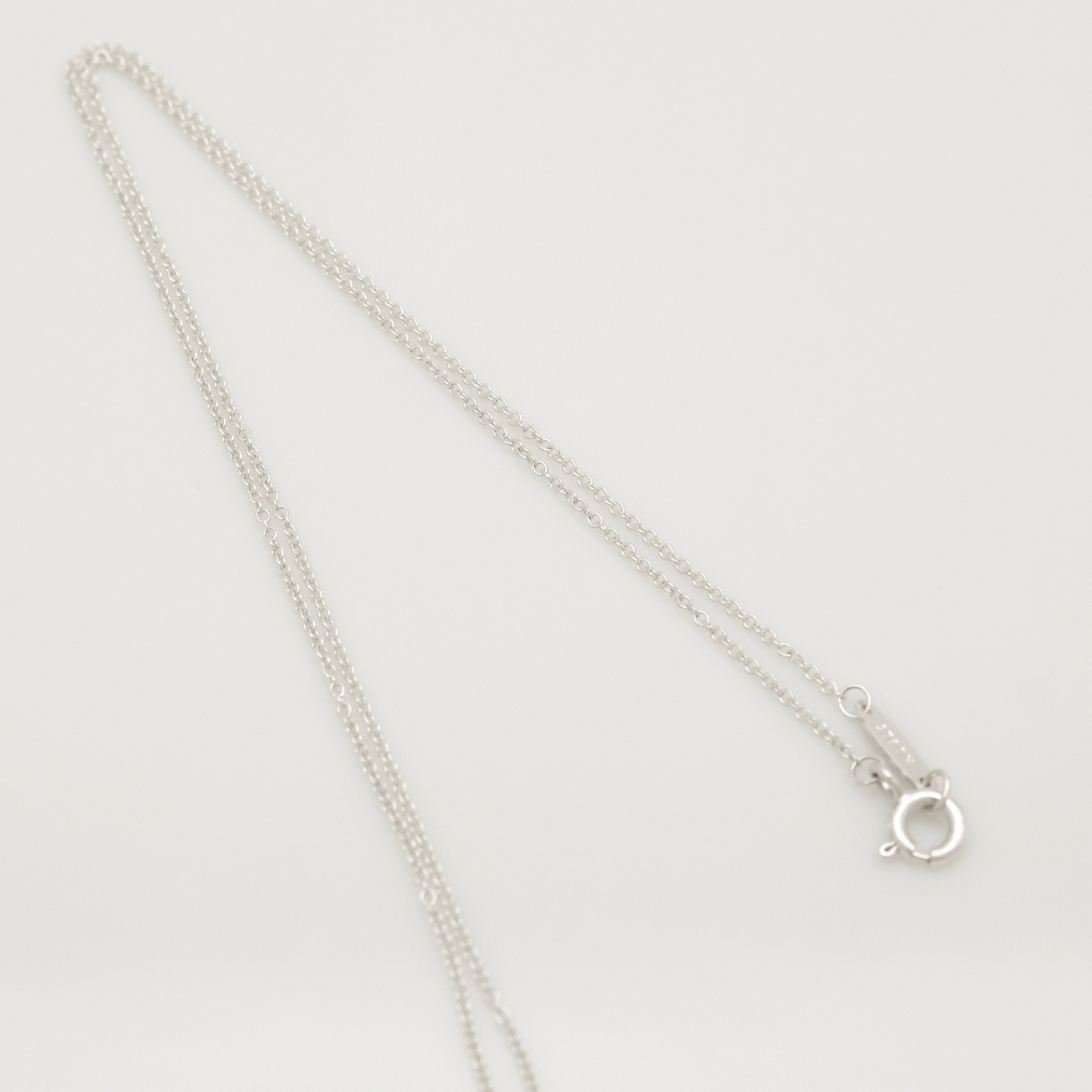  Tiffany & Co. Letter Y Notes Initial Disc Necklace Sterling Silver 925