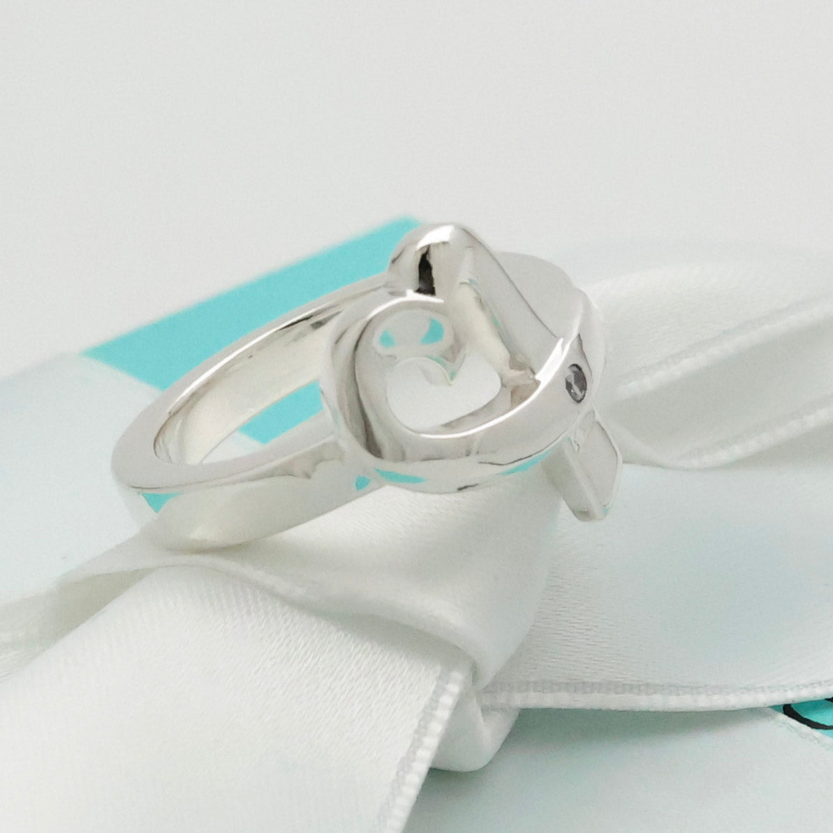 TIFFANY&Co. ラビングハート パロマピカソ 1P ダイヤモンド リング 10 号 AG925