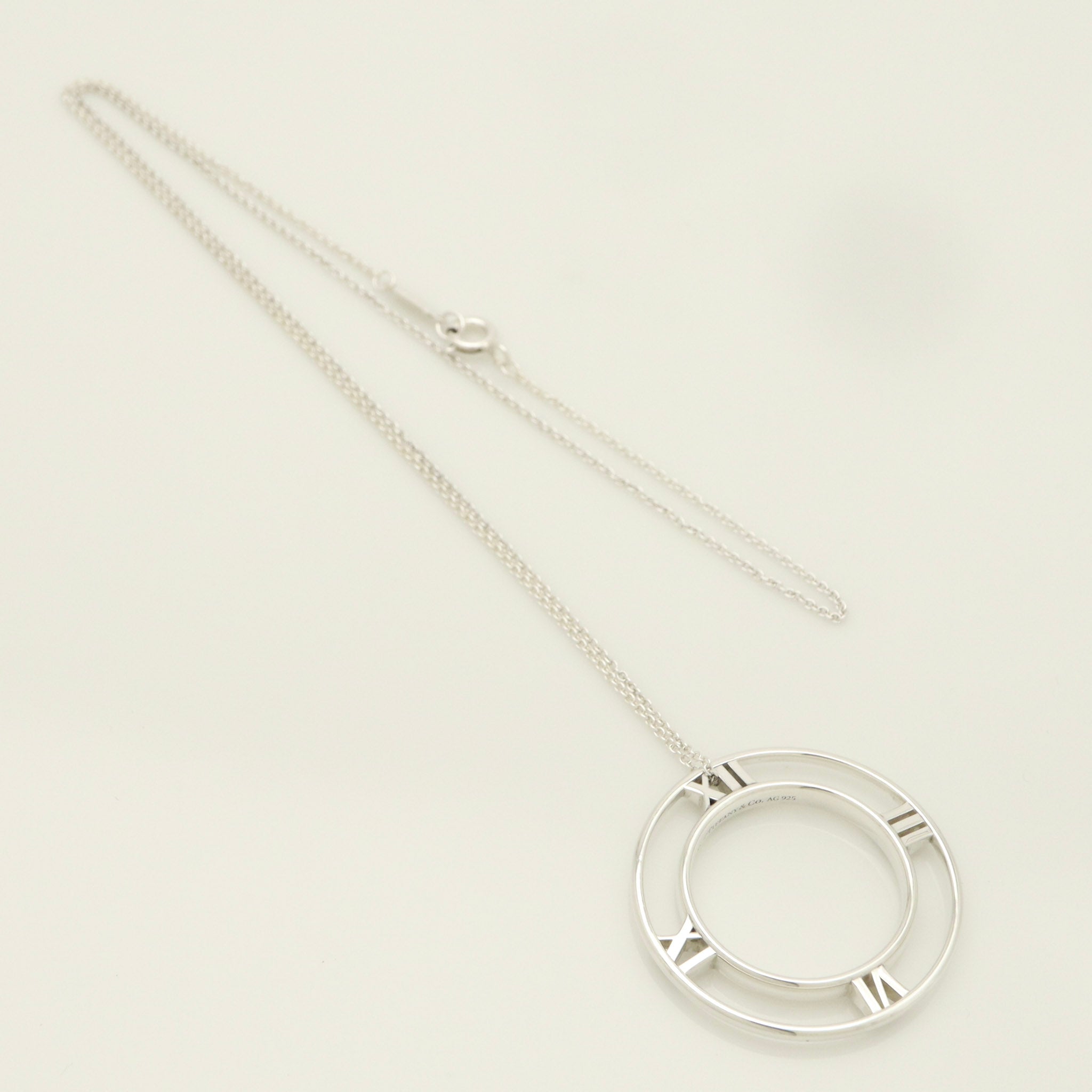 TIFFANY&Co. オープン アトラス メダリオン サークル ネックレス AG925