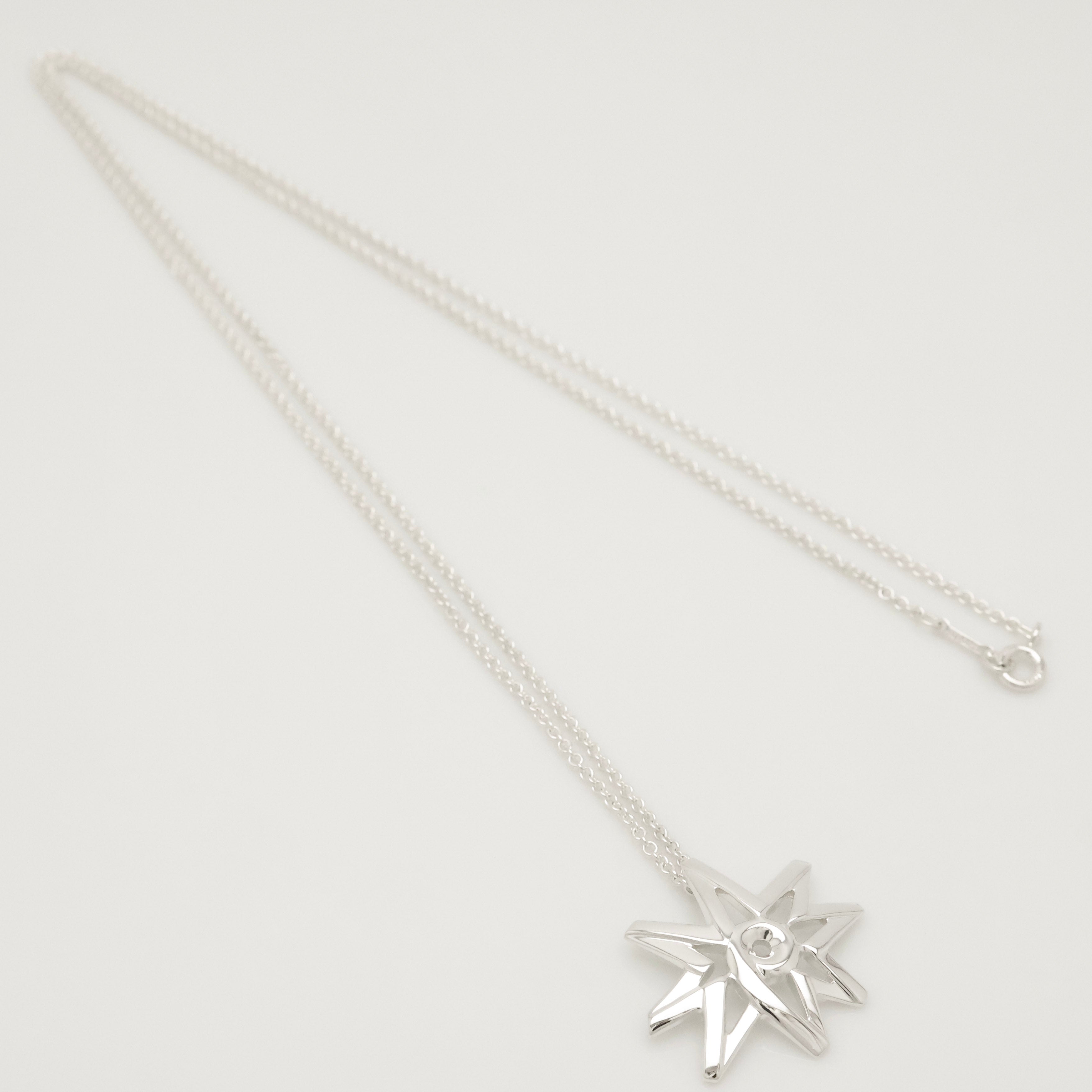  Tiffany & Co. Picasso Volume Star Necklace Sterling Silver 925