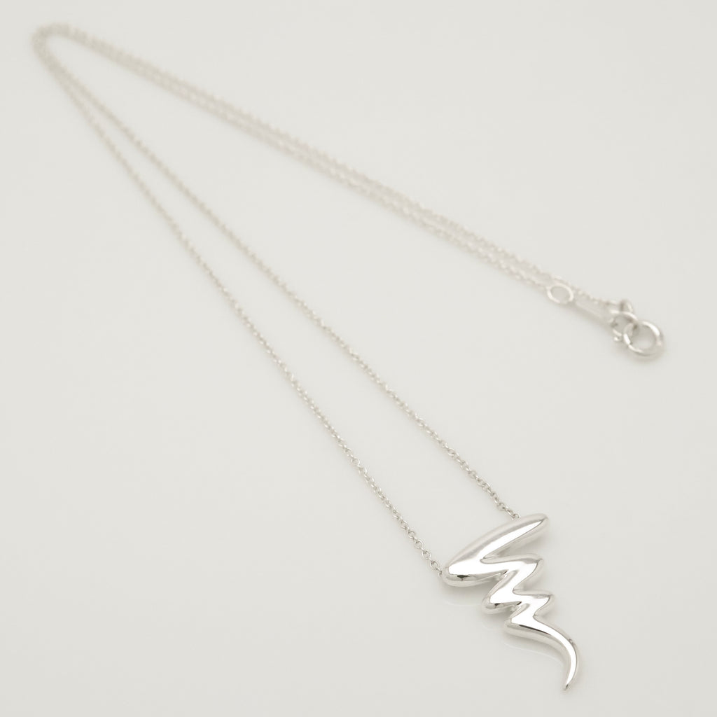 Tiffany & Co. Picasso Scribble Zig Zag Necklace Sterling Silver 925