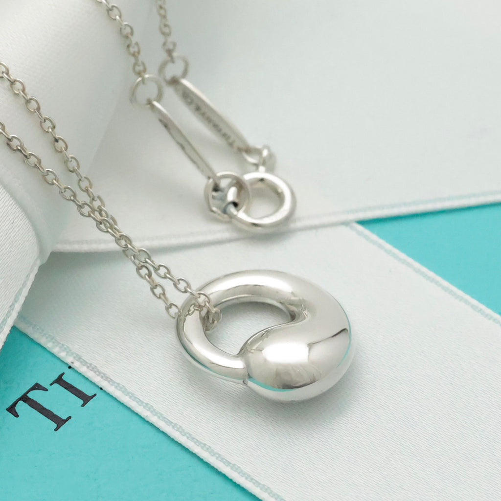  Tiffany & Co. Eternal Circle Necklace Pendant  Sterling Silver 925
