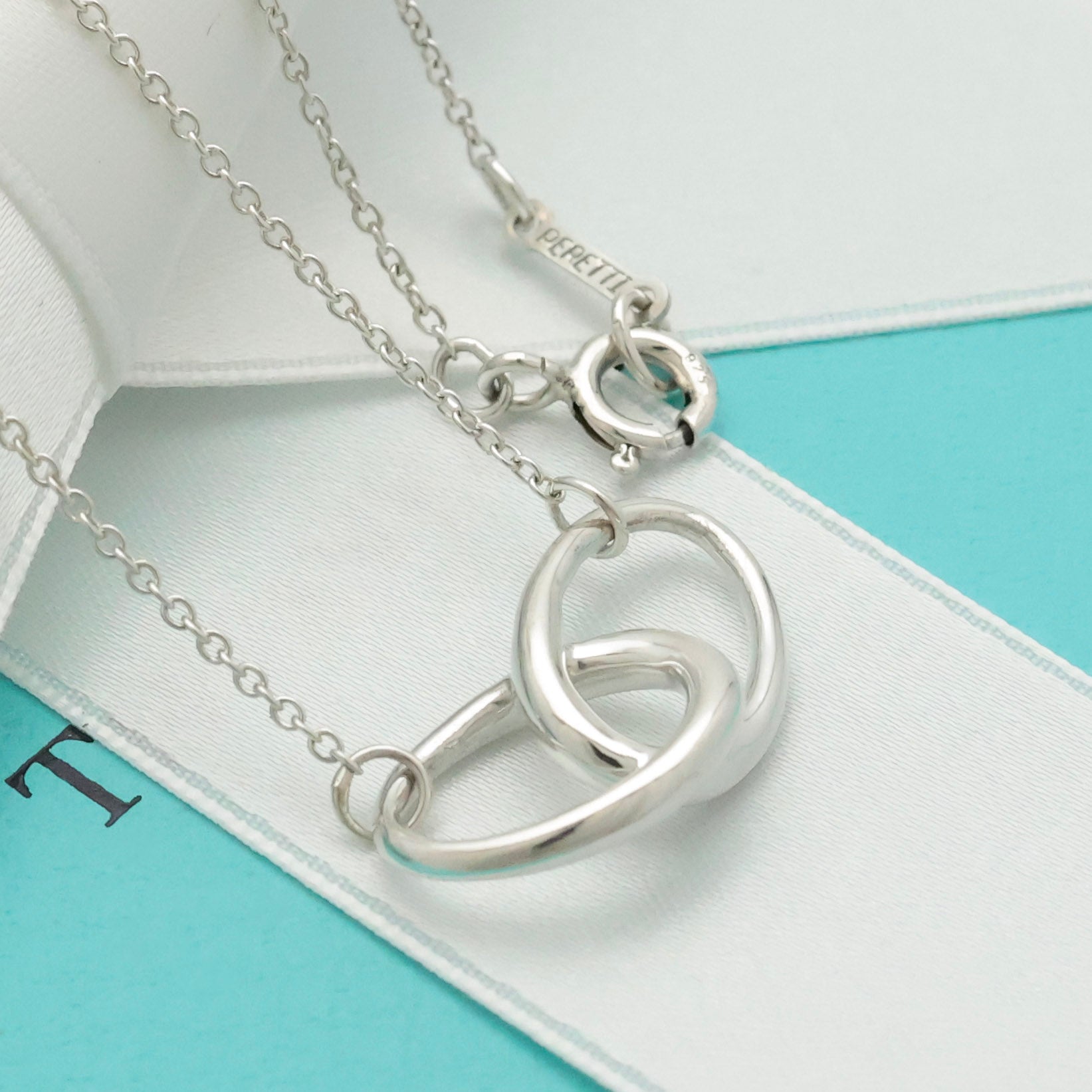 TIFFANY&Co. ダブル ループ エルサペレッティ ネックレス AG925