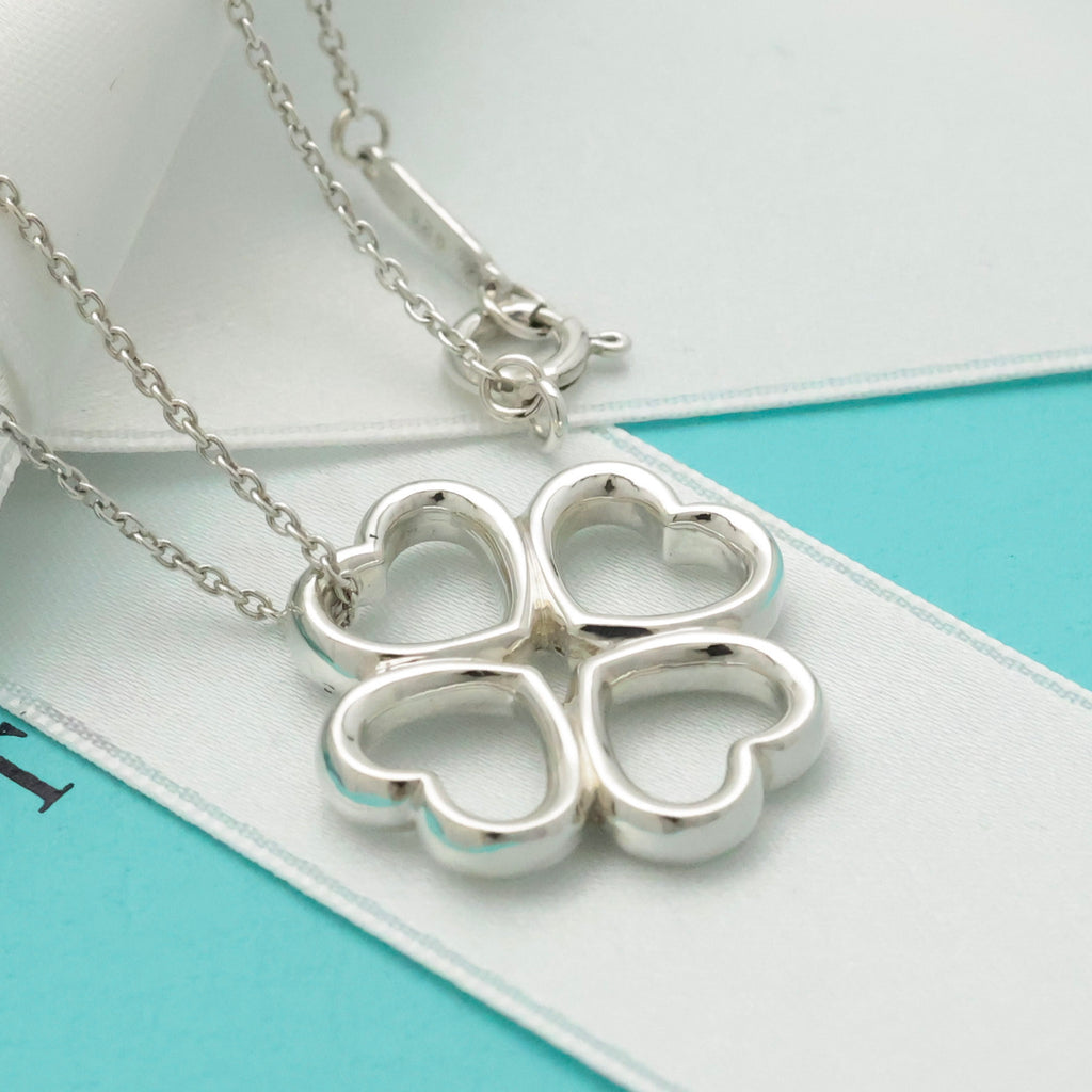 TIFFANY&Co. クローバー ハート ネックレス AG925