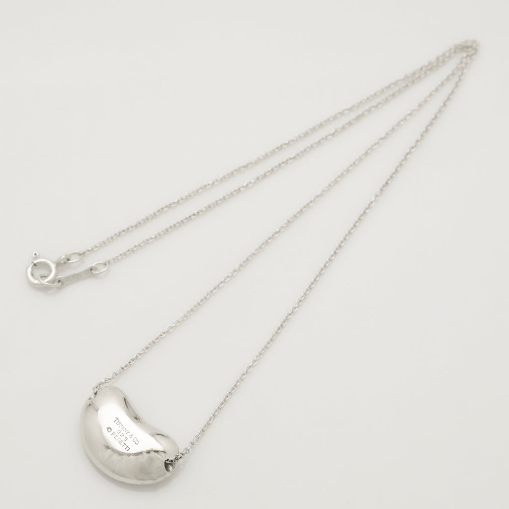  Tiffany & Co. Peretti Large  Bean Necklace  Sterling Silver 925 