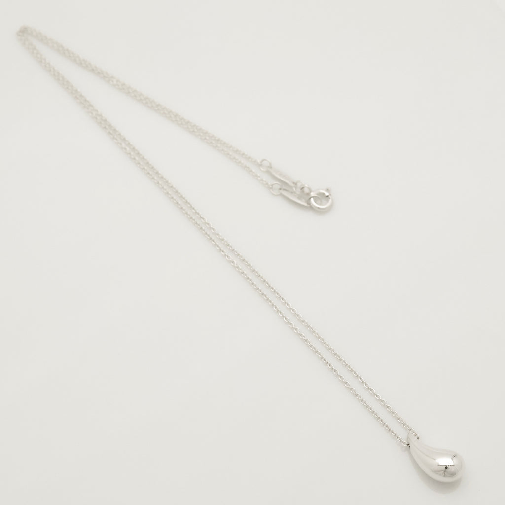 Tiffany & Co. Peretti Teardrop Necklace Pendant  Sterling Silver 925