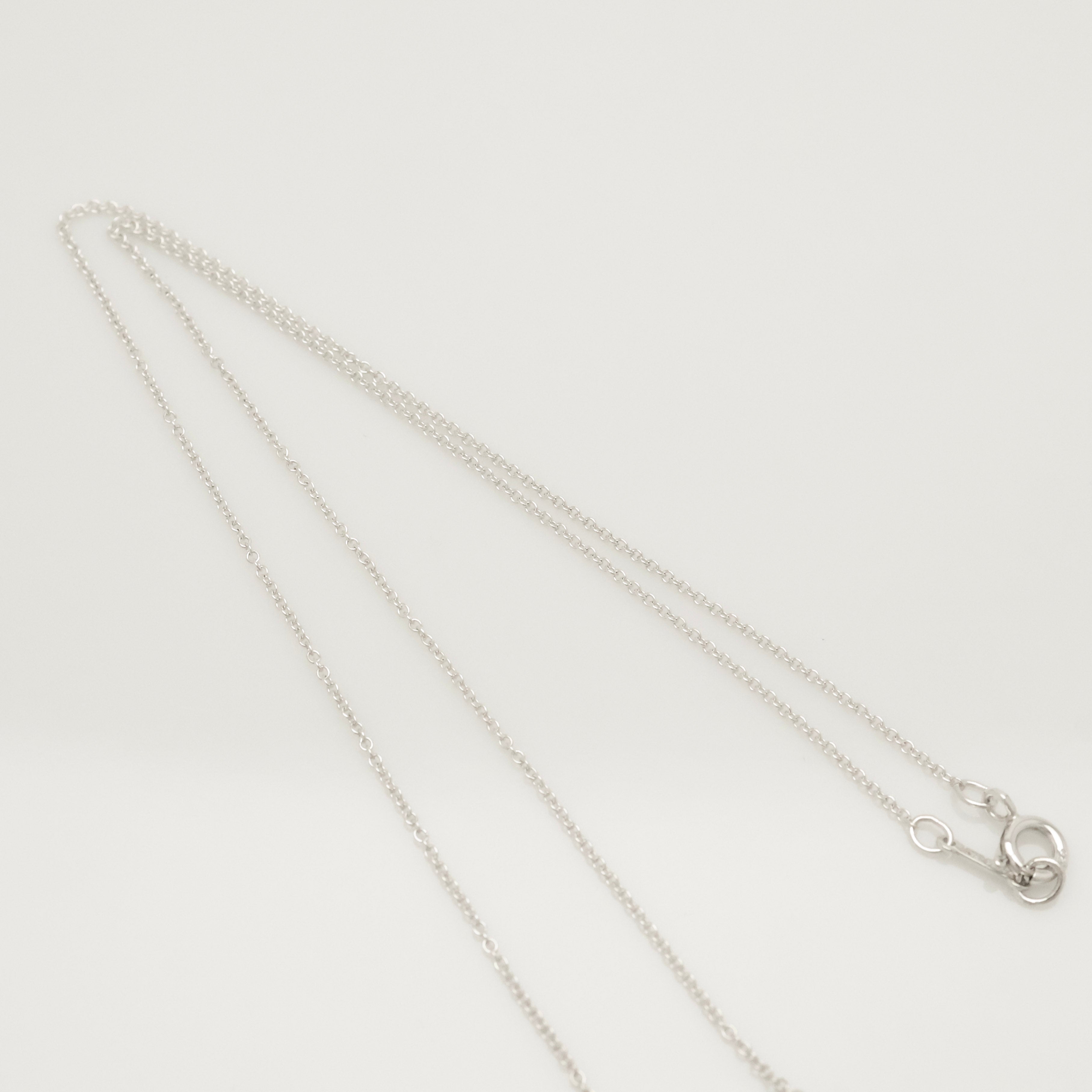  Tiffany & Co. Double Loop Necklace Pendant   Sterling Silver  925