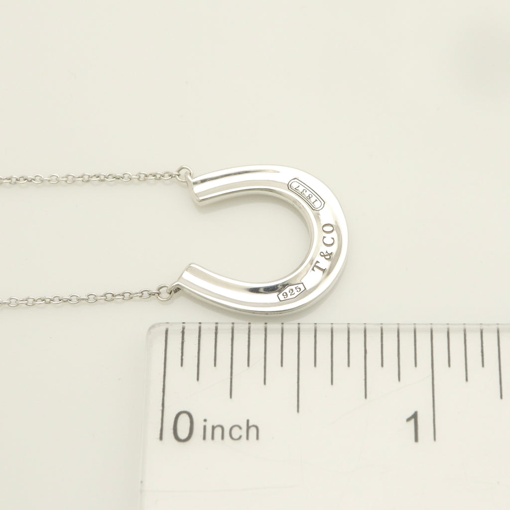Tiffany & Co.  Sterling Silver 1837 Horseshoe Pendant Necklace