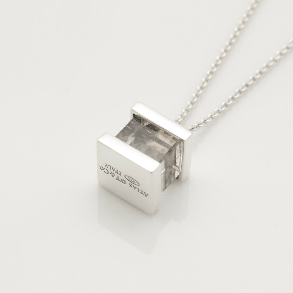 Tiffany & Co. アトラス キューブ クリスタル ネックレス AG925