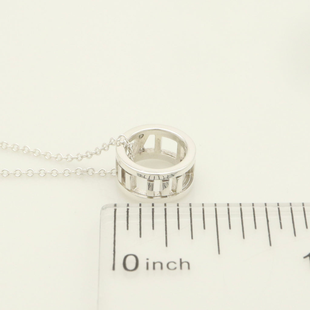  Tiffany & Co. Atlas Ring Pendant Necklace Sterling Silver 925