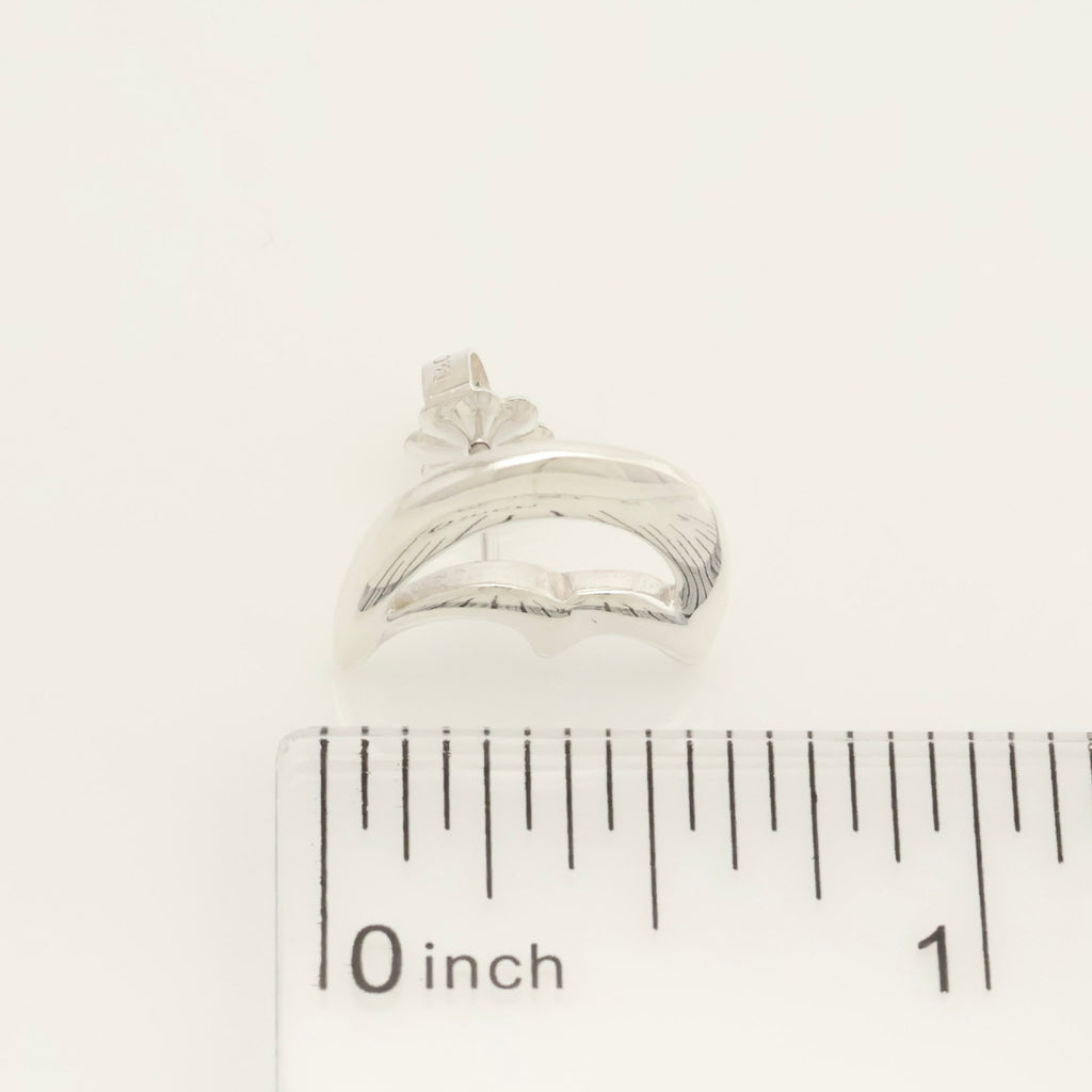 Tiffany & Co. Picasso Half Moon Stud Earrings Sterling Silver 925