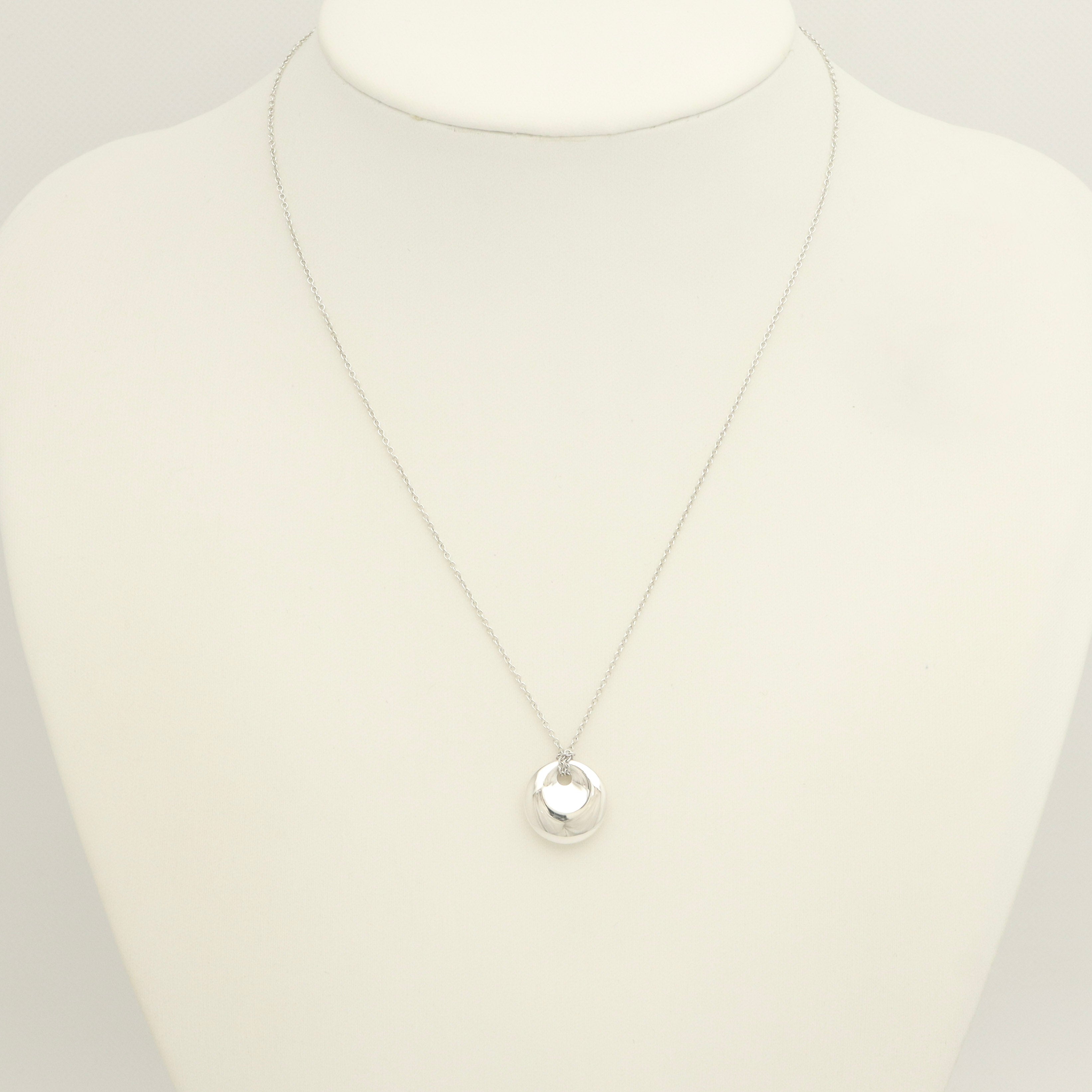 TIFFANY&Co. スモール ラウンド ディスク エルサペレッティ ネックレス AG925