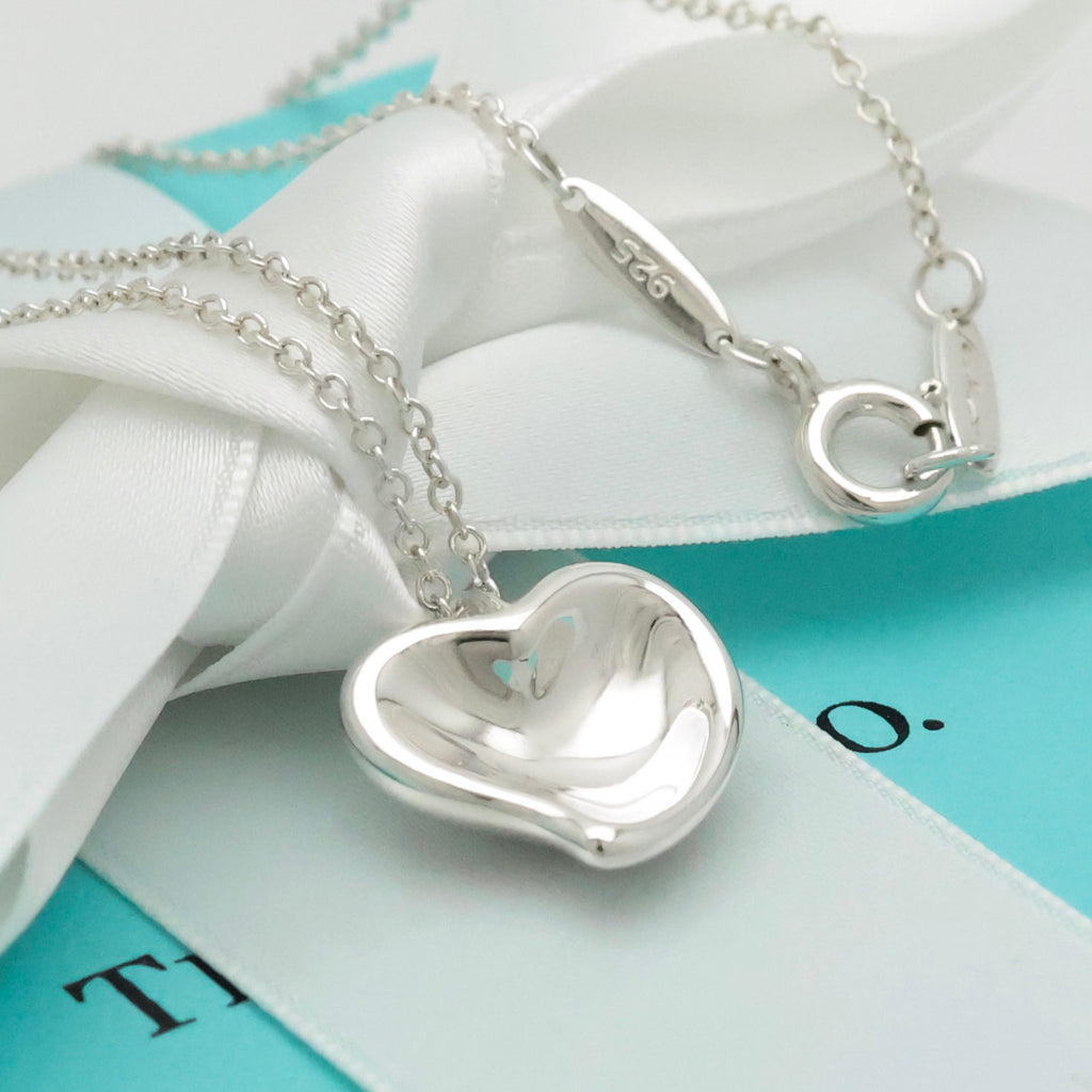 TIFFANY&Co. カーブド ハート エルサペレッティ ネックレス AG925