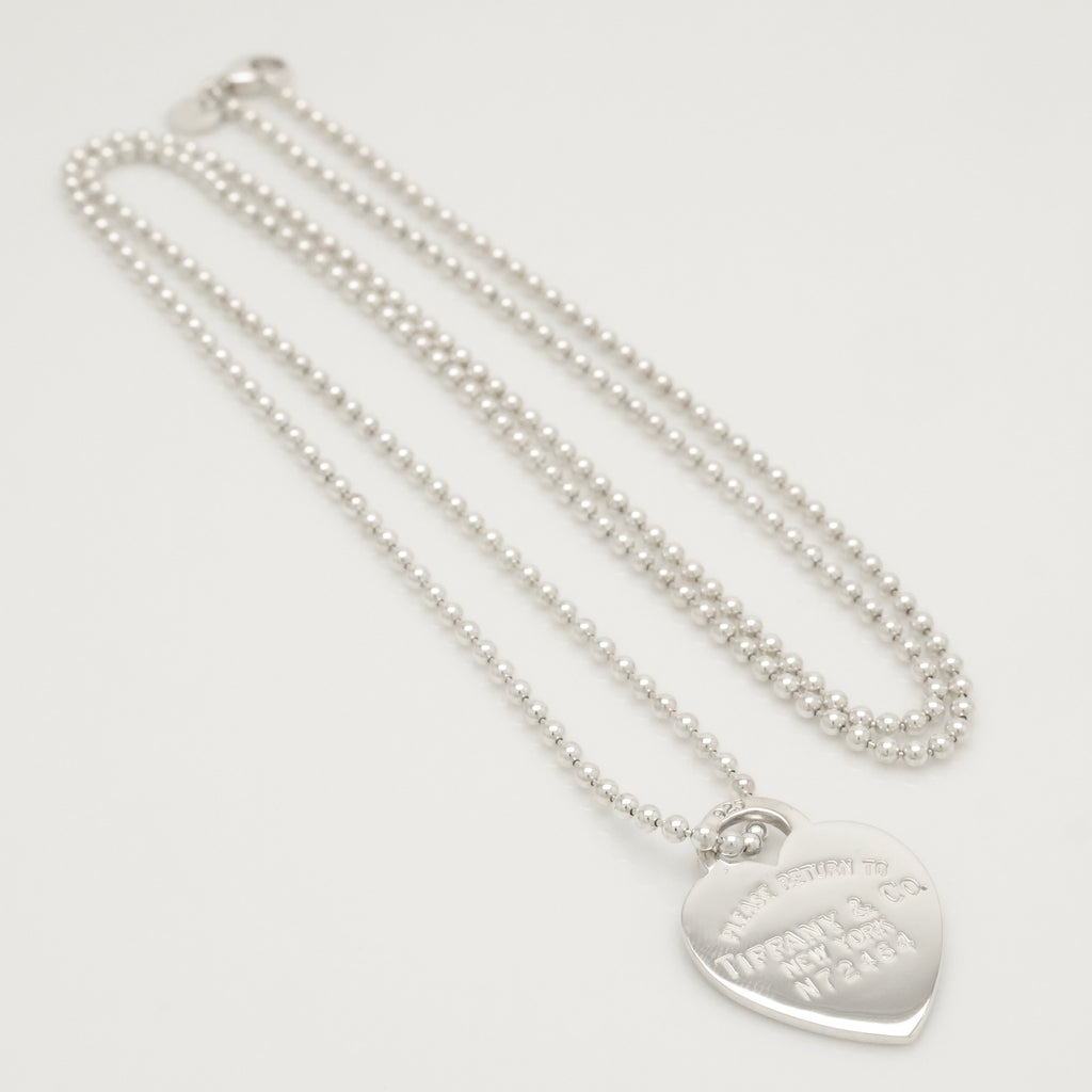TIFFANY&Co. リターントゥ ティファニー ハート タグ ボール チェーン ネックレス AG925