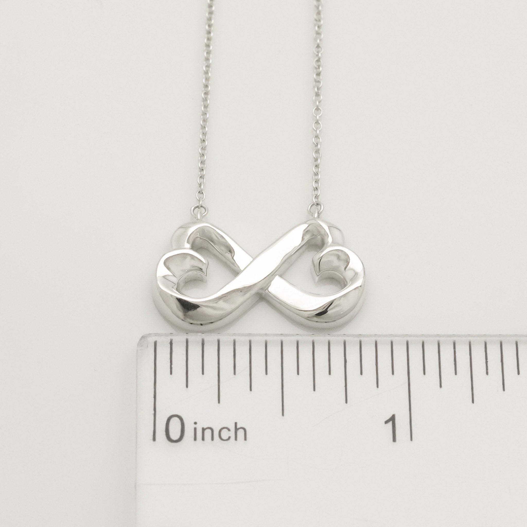  Tiffany & Co. Picasso Double Loving Heart Necklace Sterling Silver 925