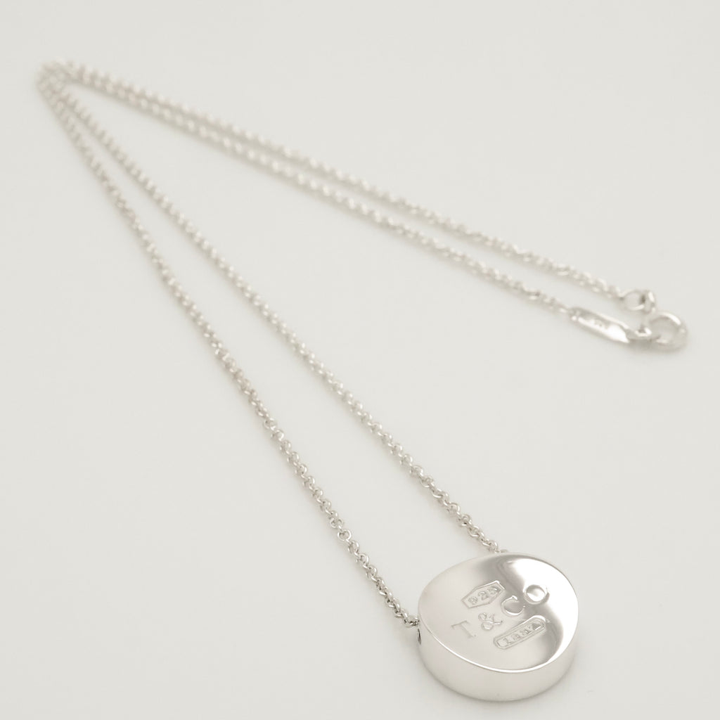 Tiffany & Co. 1837 Concave Circle Necklace Sterling Silver 925