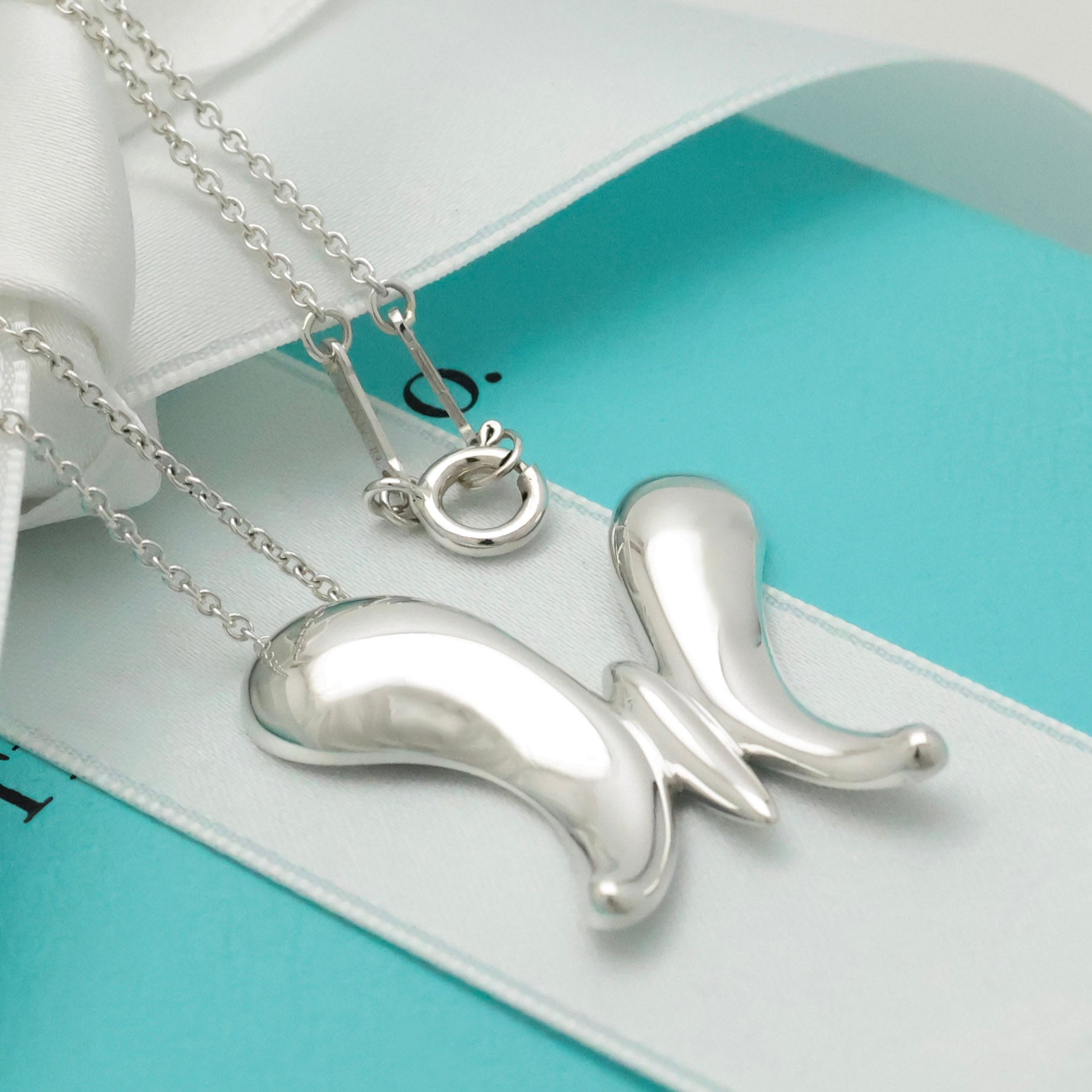 TIFFANY&Co. ラージ バタフライ 蝶 エルサペレッティ ネックレス AG925