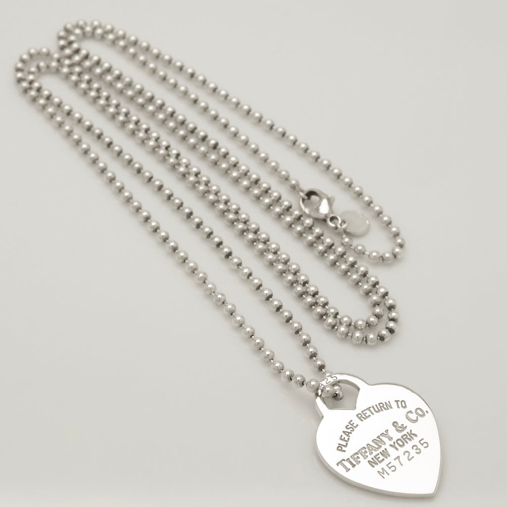 TIFFANY&Co. リターントゥ ティファニー ハート タグ ボール チェーン ネックレス AG925
