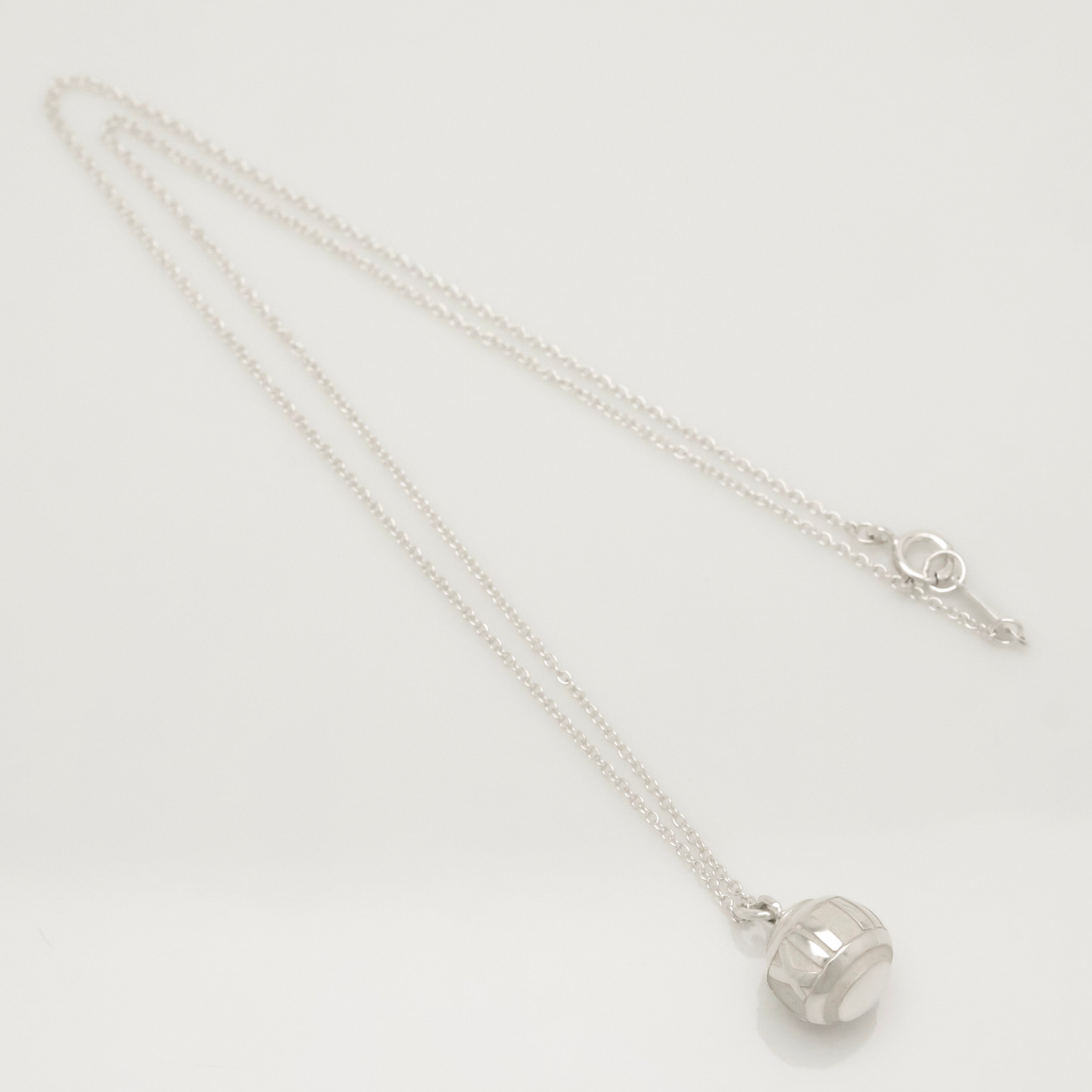 Tiffany & Co. Atlas Sphere Ball Pendant Necklace Pendant Sterling Silver 925 