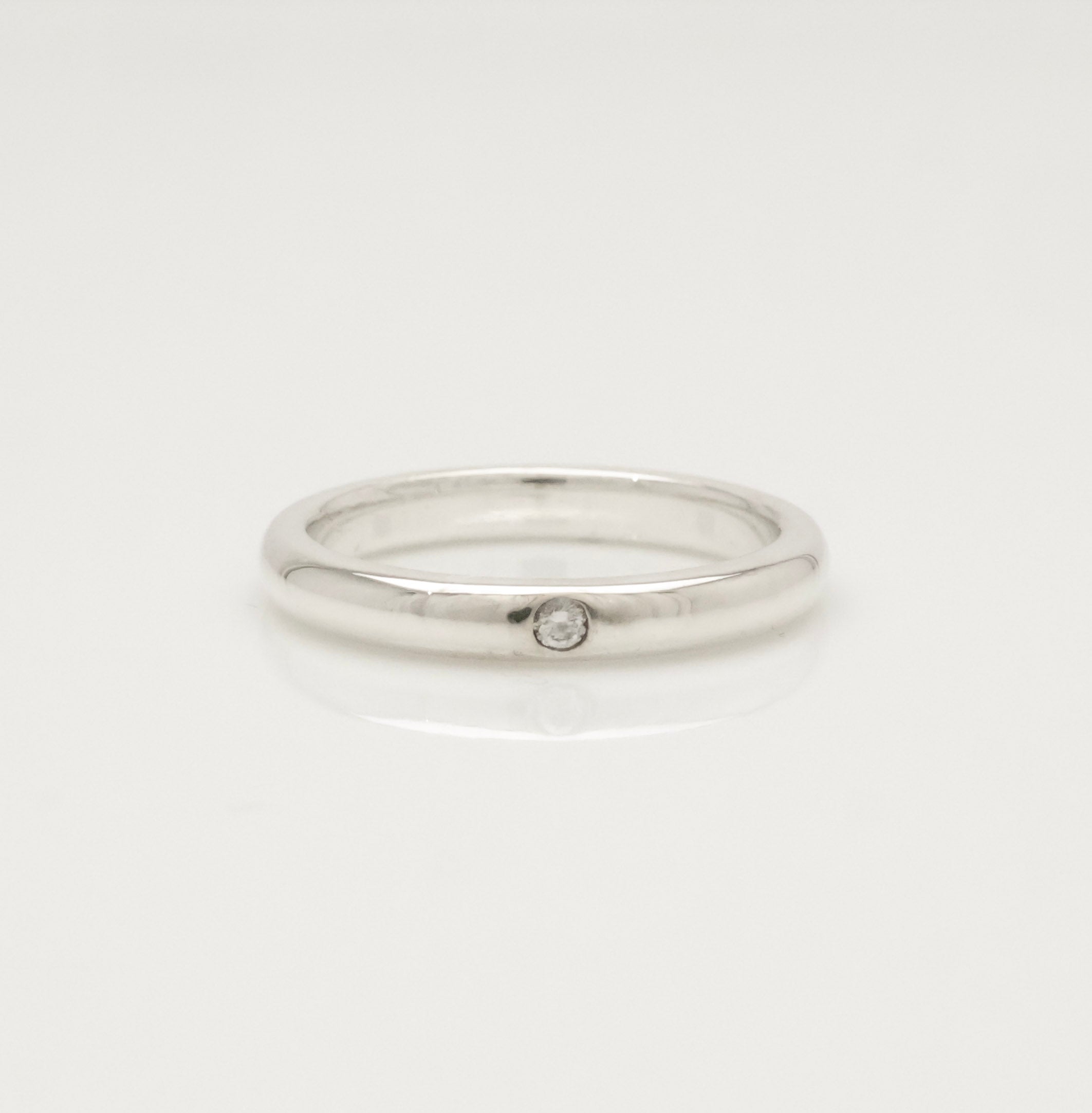 Tiffany & Co. Diamond Stacking Band Ring  Sterling Silver 925 