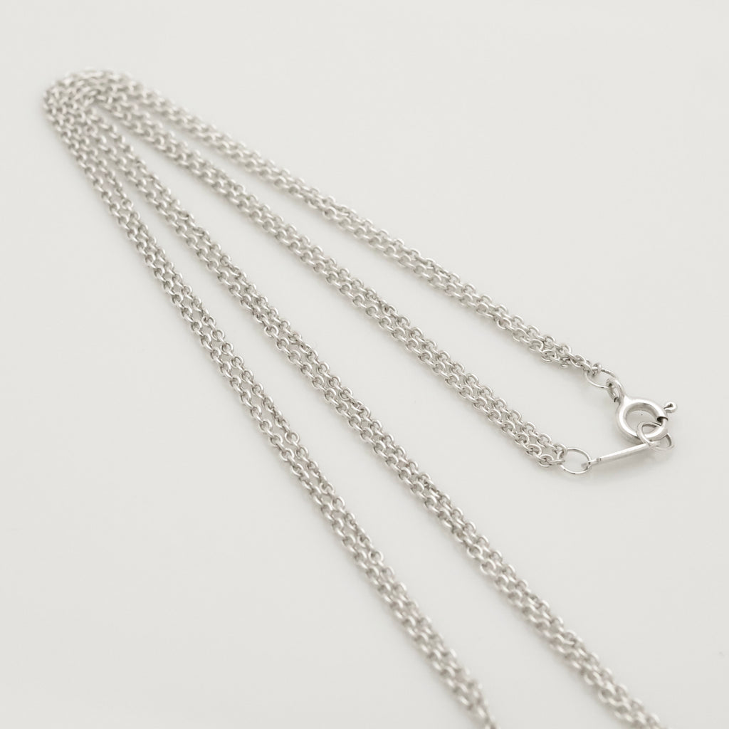 Tiffany & Co. Infinity Double Chain Necklace Sterling Silver 925