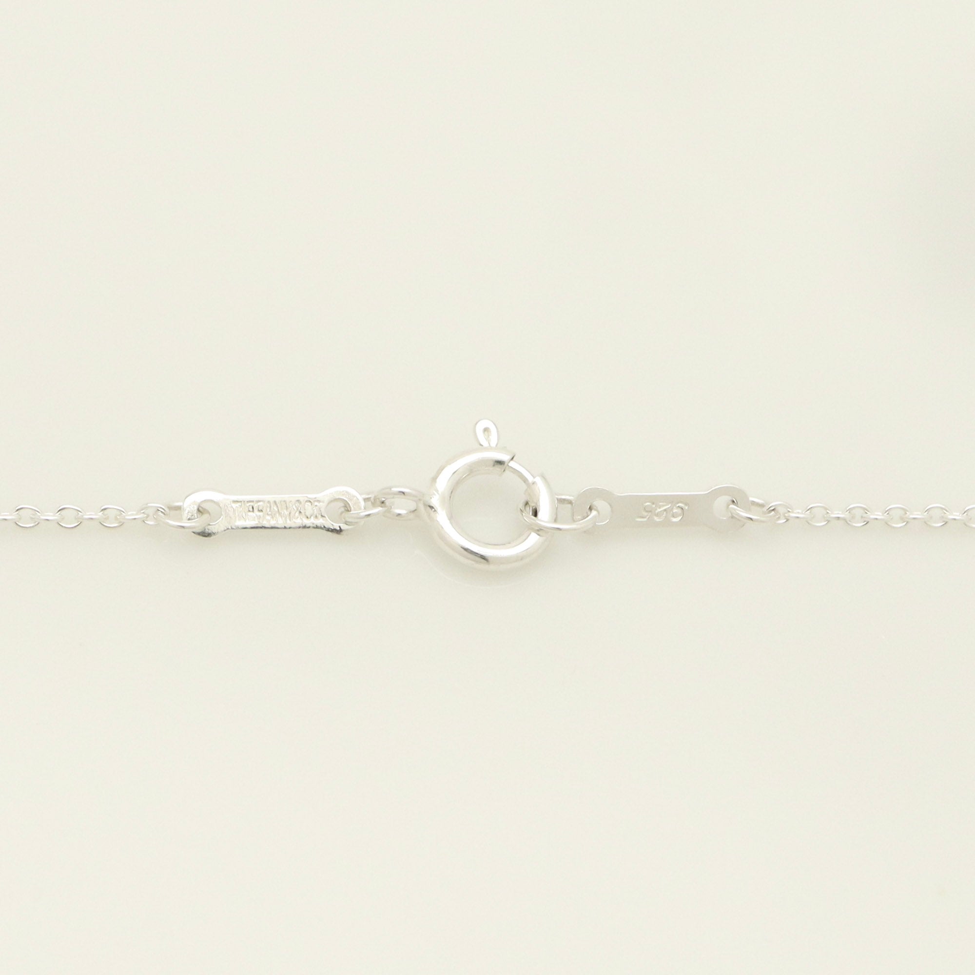 Tiffany & Co. Open Heart Pendant Necklace Sterling Silver 925