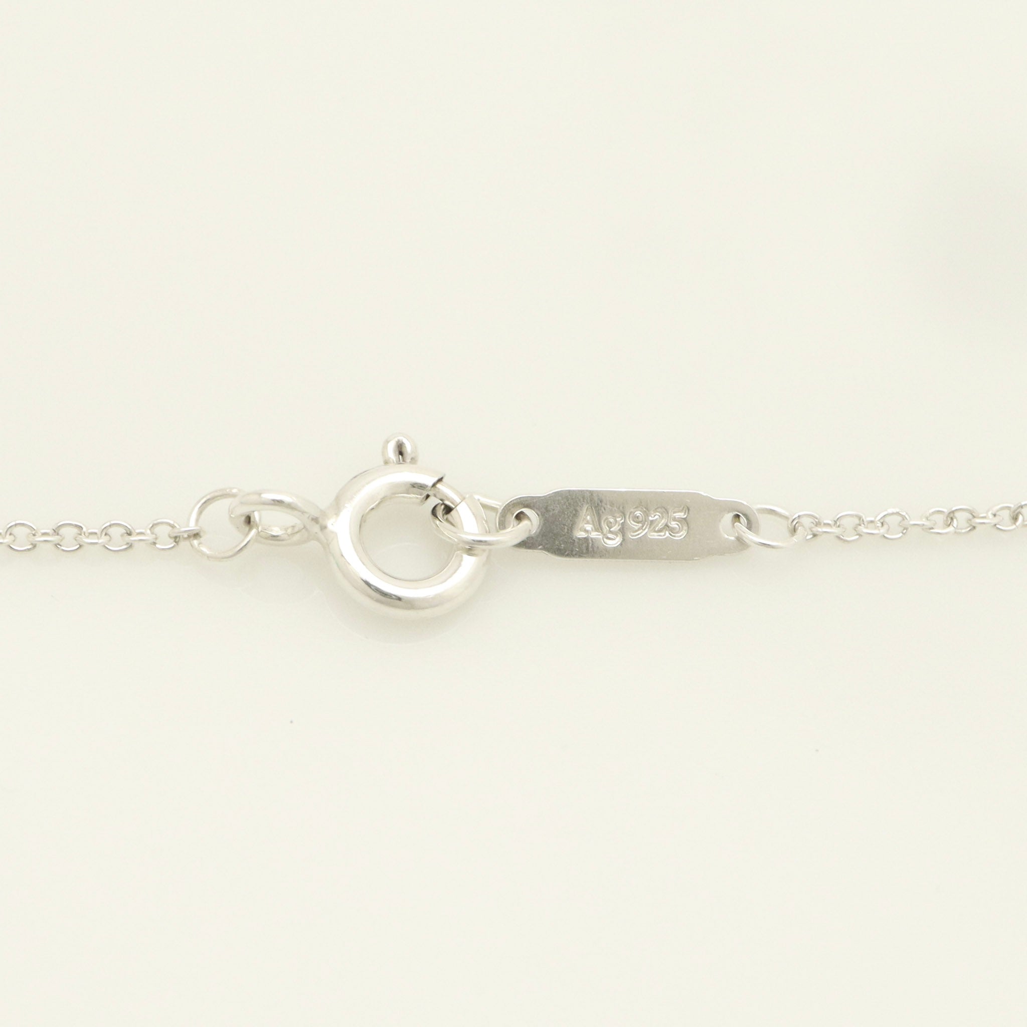 Tiffany & Co. 1837 Circle Necklace 16" Black Titanium Sterling Silver 925