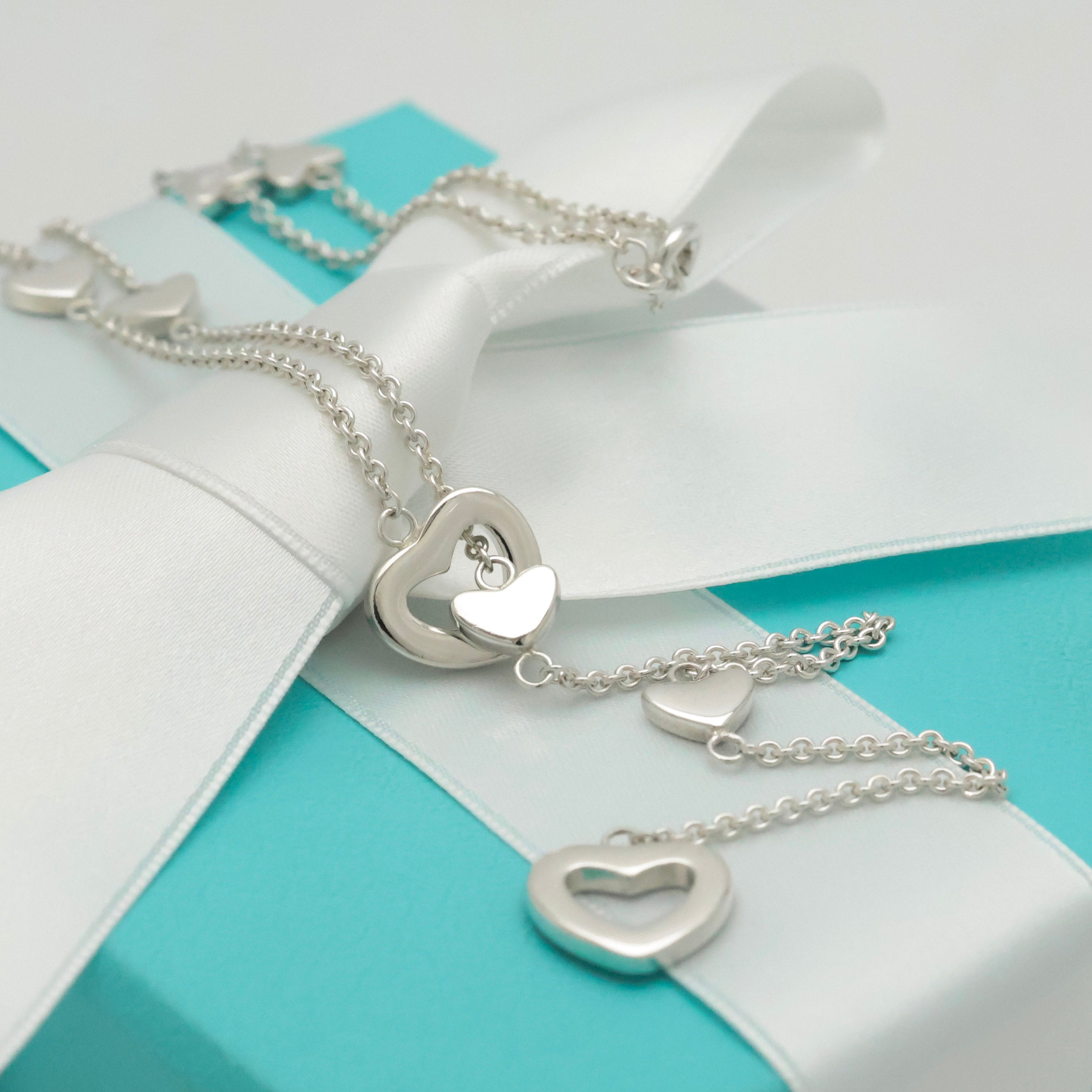 TIFFANY&Co. ハート リンク ラリアット ネックレス AG925