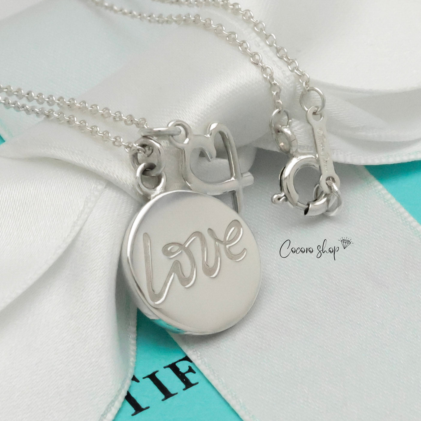TIFFANY&Co. ノーツ LOVE ディスク ＆ ラビング ハート パロマピカソ ネックレス AG925