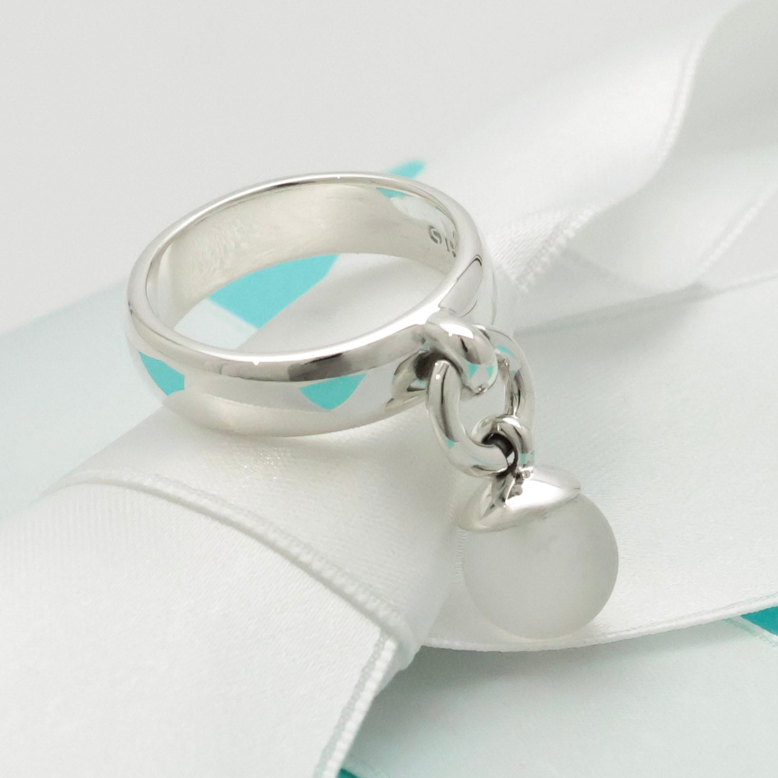 TIFFANY&Co. クォーツ ボール ダングル リング 10 号 AG925